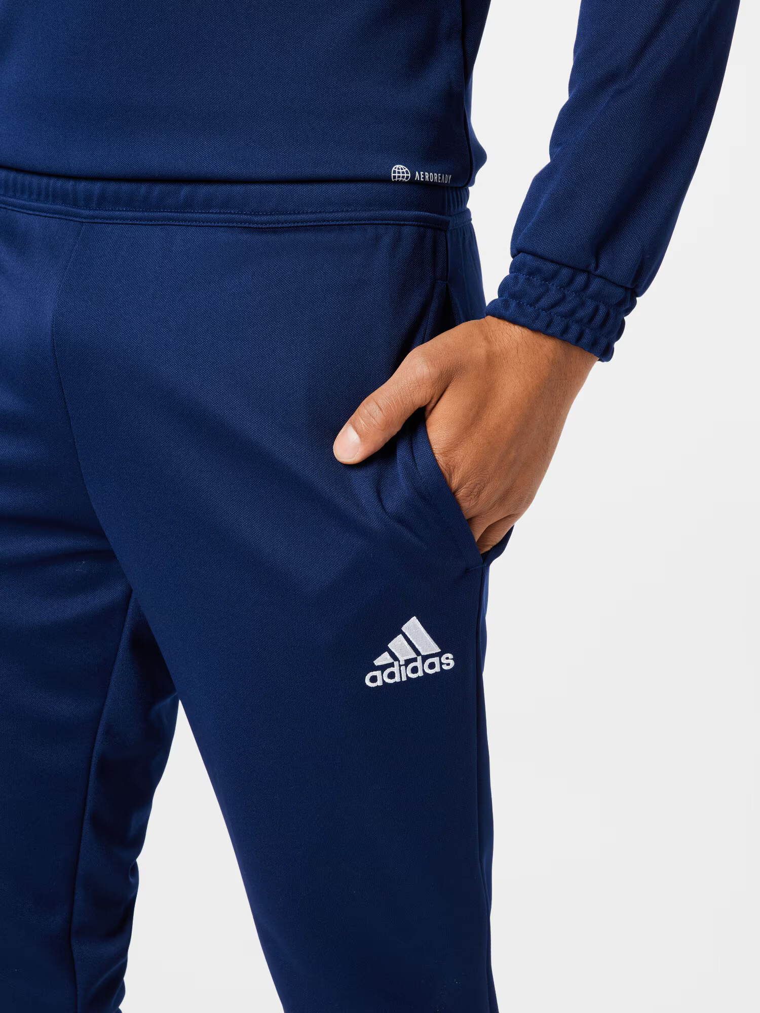 ADIDAS SPORTSWEAR Športne hlače temno modra / bela - Pepit.si