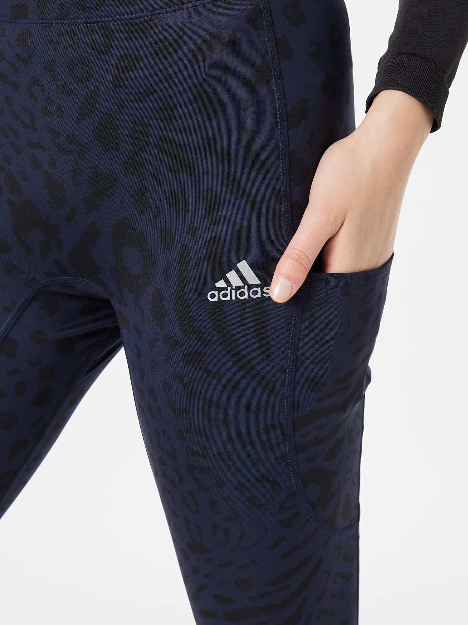 ADIDAS SPORTSWEAR Športne hlače temno modra / črna - Pepit.si