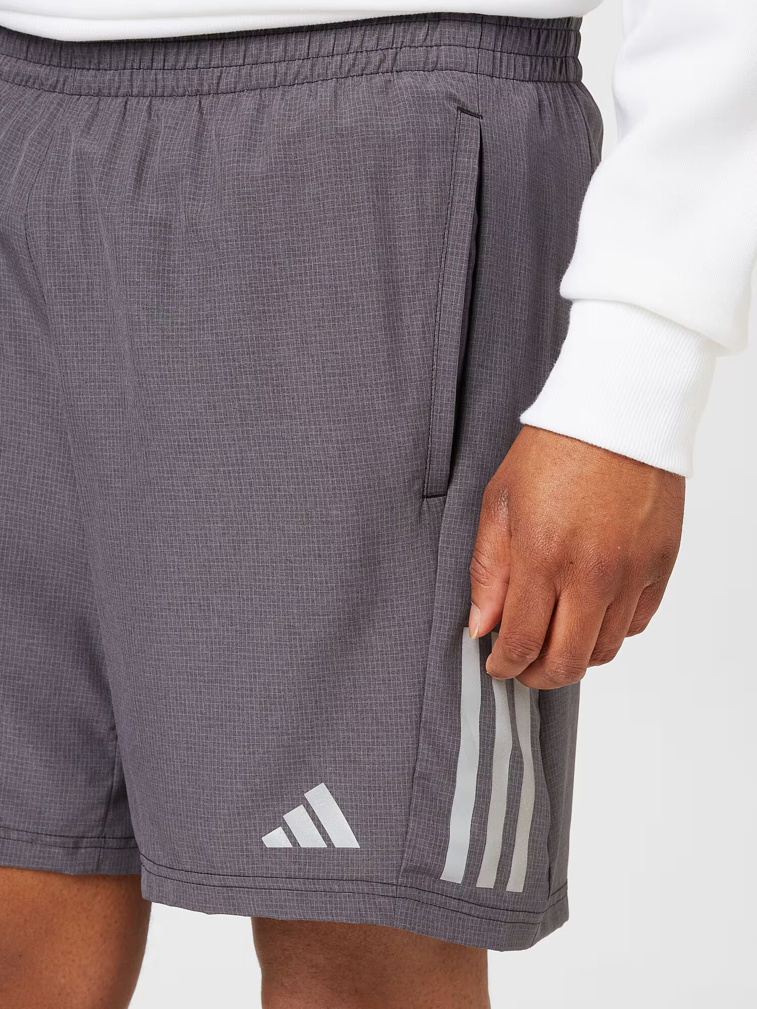 ADIDAS PERFORMANCE Športne hlače temno siva / bela - Pepit.si