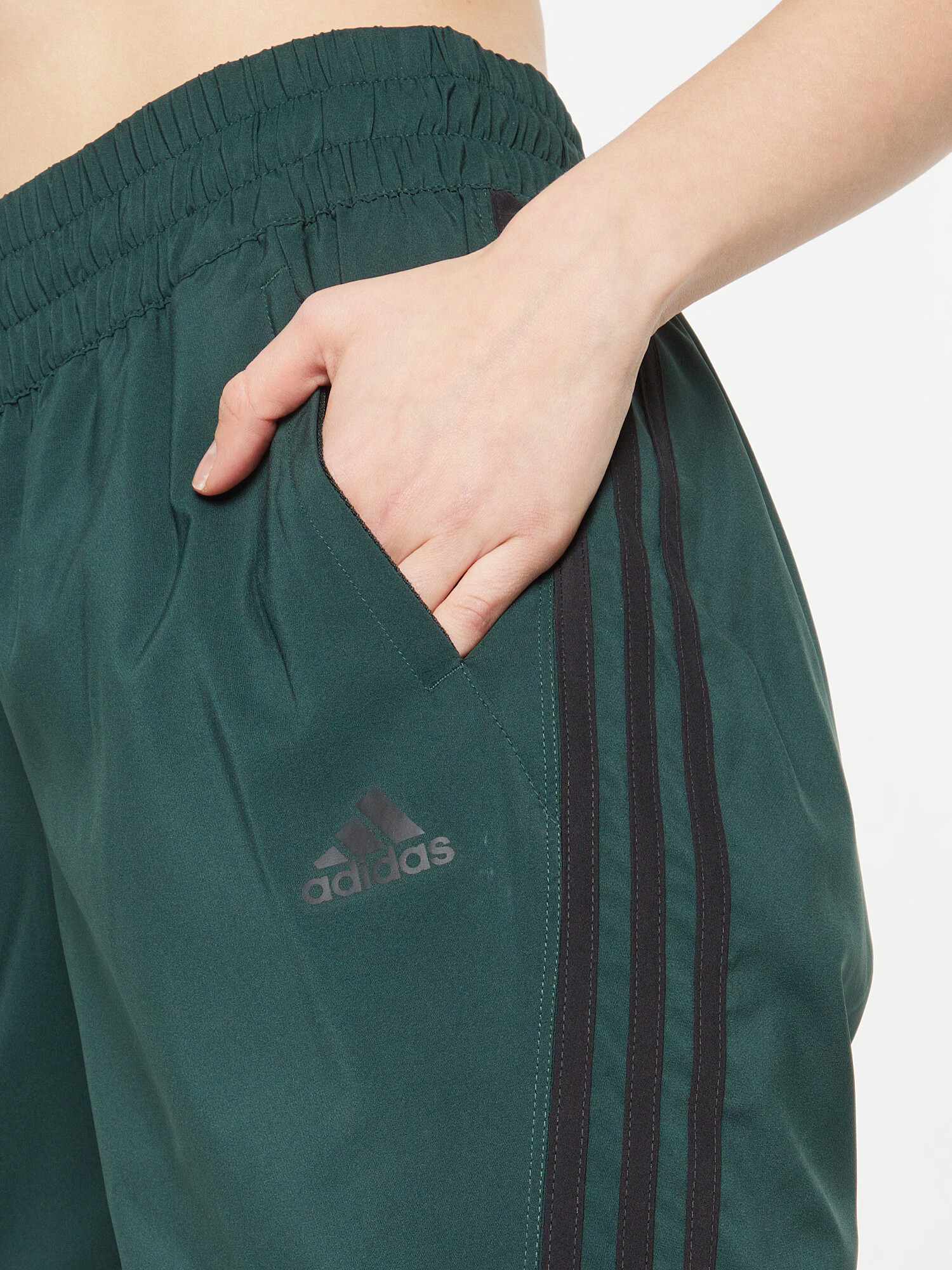 ADIDAS SPORTSWEAR Športne hlače temno zelena / črna - Pepit.si