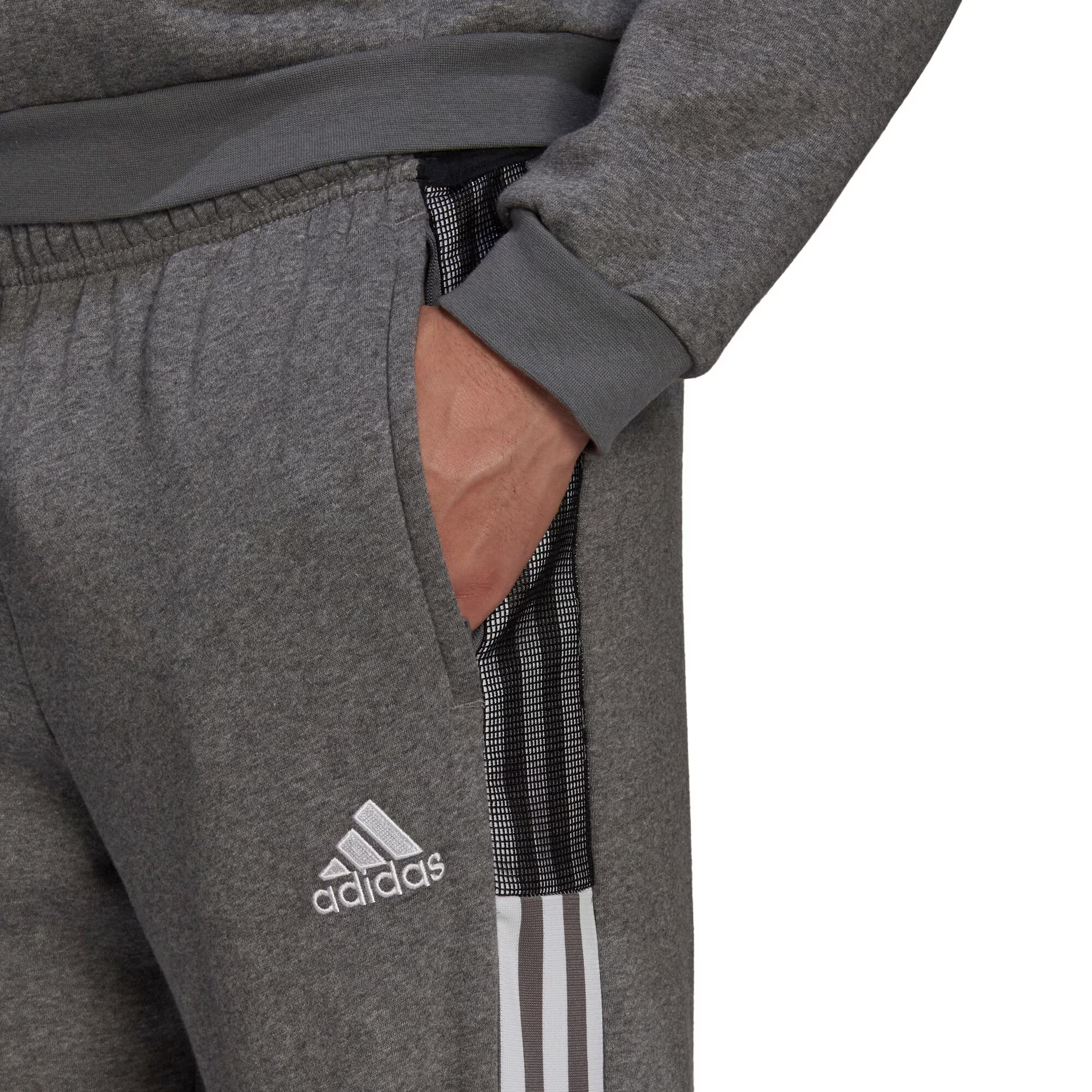 ADIDAS SPORTSWEAR Športne hlače 'Tiro 21' pegasto siva / bela - Pepit.si