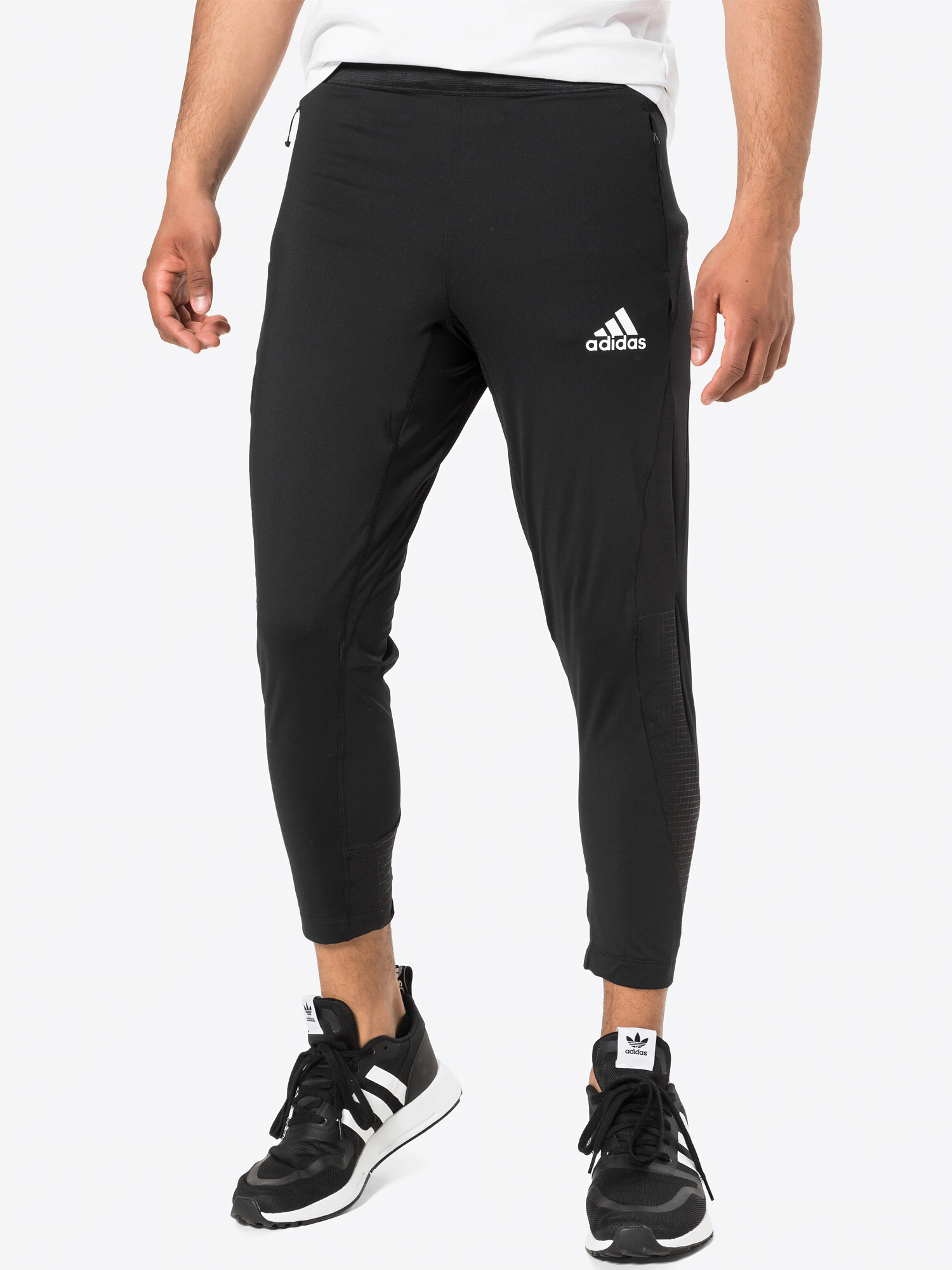 ADIDAS SPORTSWEAR Športne hlače 'Warrior' črna / bela - Pepit.si