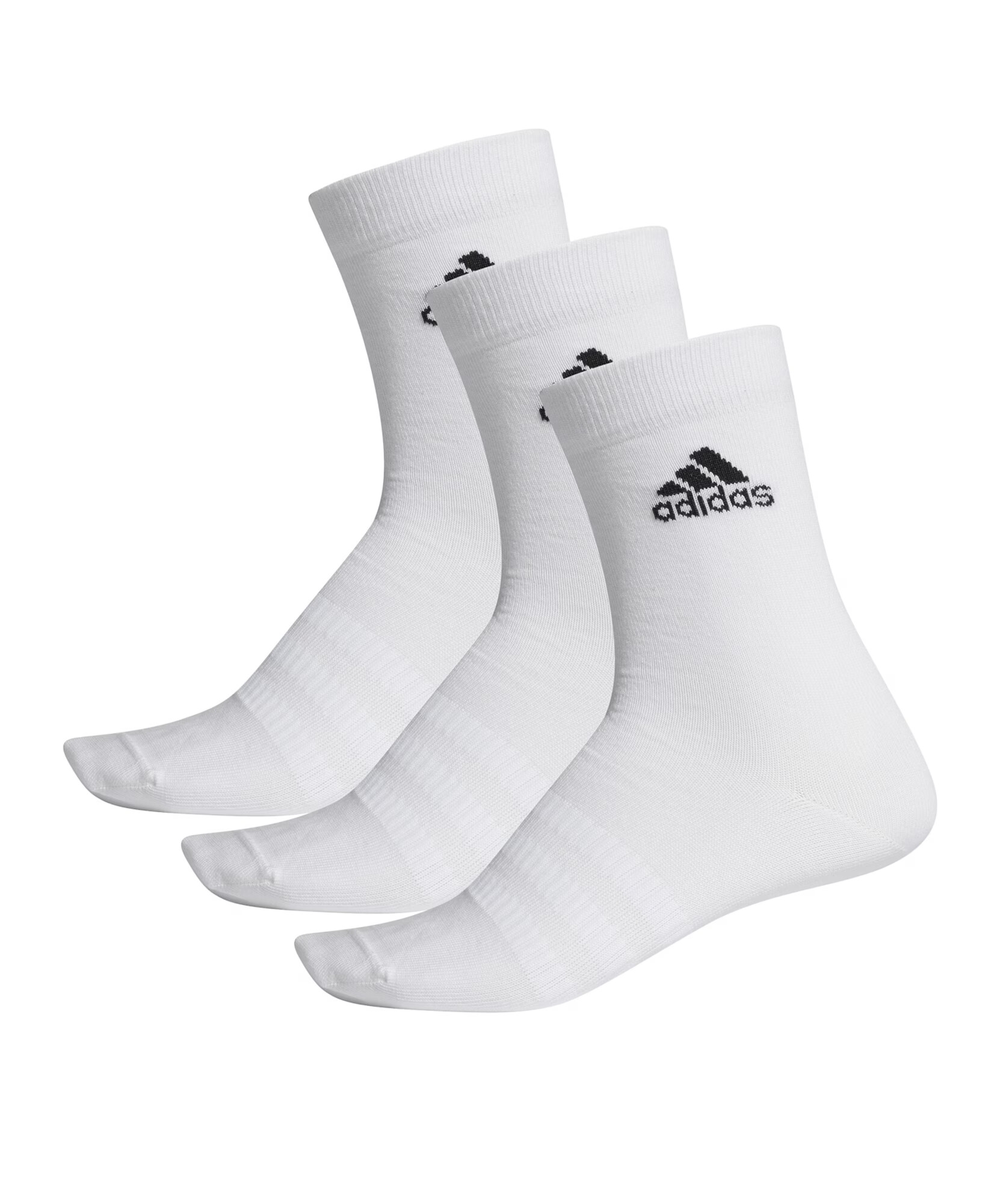 ADIDAS SPORTSWEAR Športne nogavice 'Light Crew 3PP' črna / bela - Pepit.si