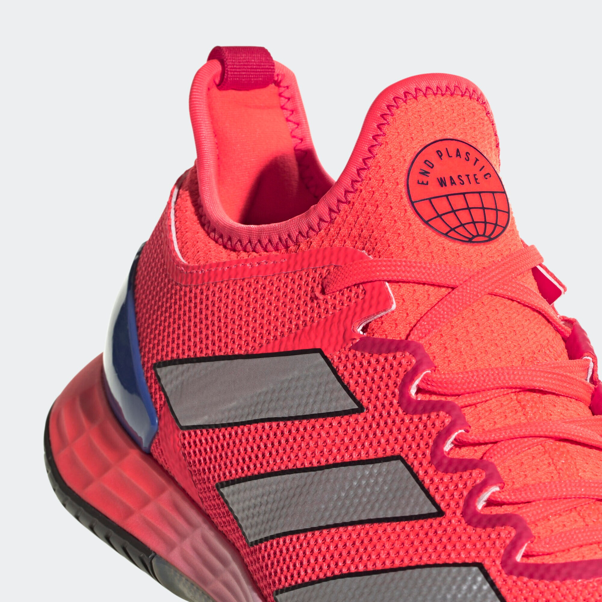 ADIDAS SPORTSWEAR Športni čevelj 'Adizero Ubersonic' modra / siva / rdeča - Pepit.si