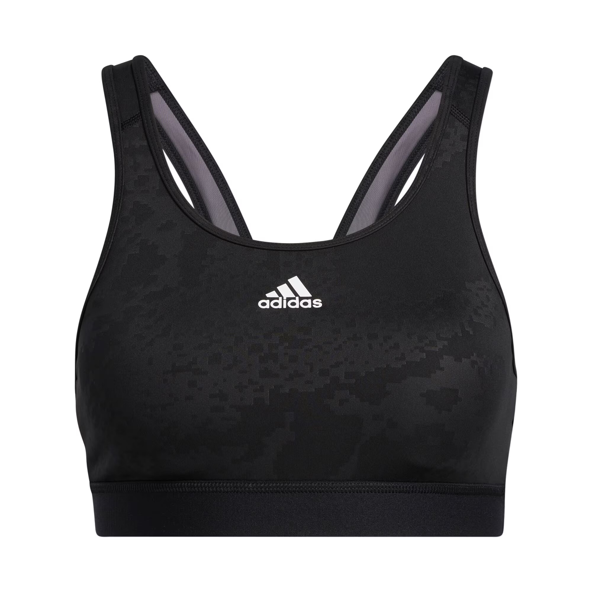 ADIDAS PERFORMANCE Športni nederček črna / bela - Pepit.si