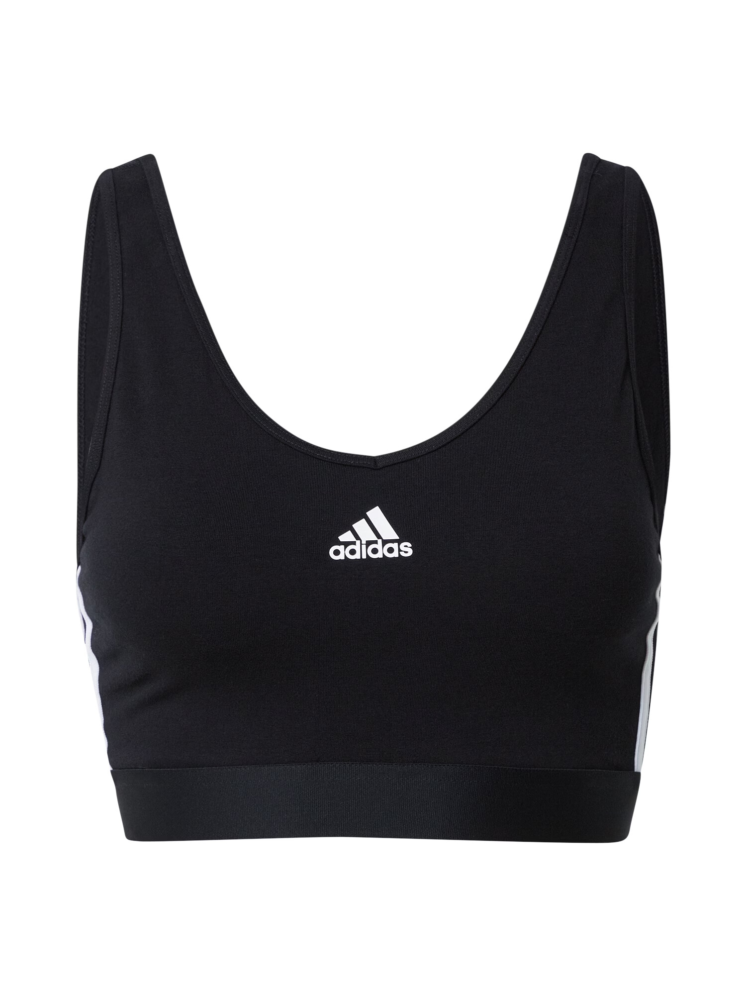 ADIDAS SPORTSWEAR Športni nederček črna / bela - Pepit.si