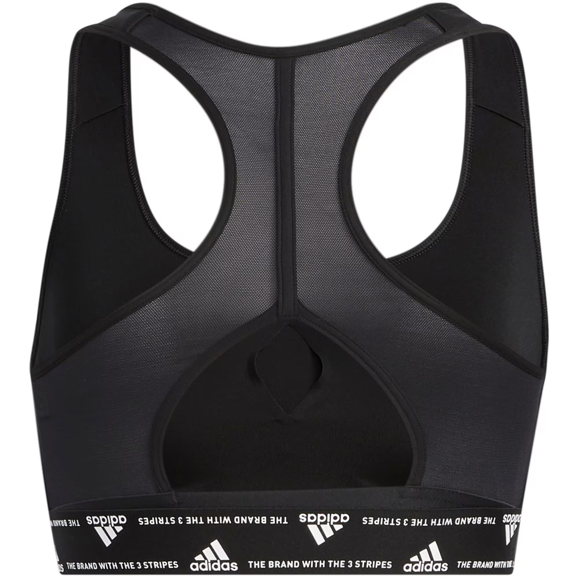 ADIDAS SPORTSWEAR Športni nederček črna / bela - Pepit.si