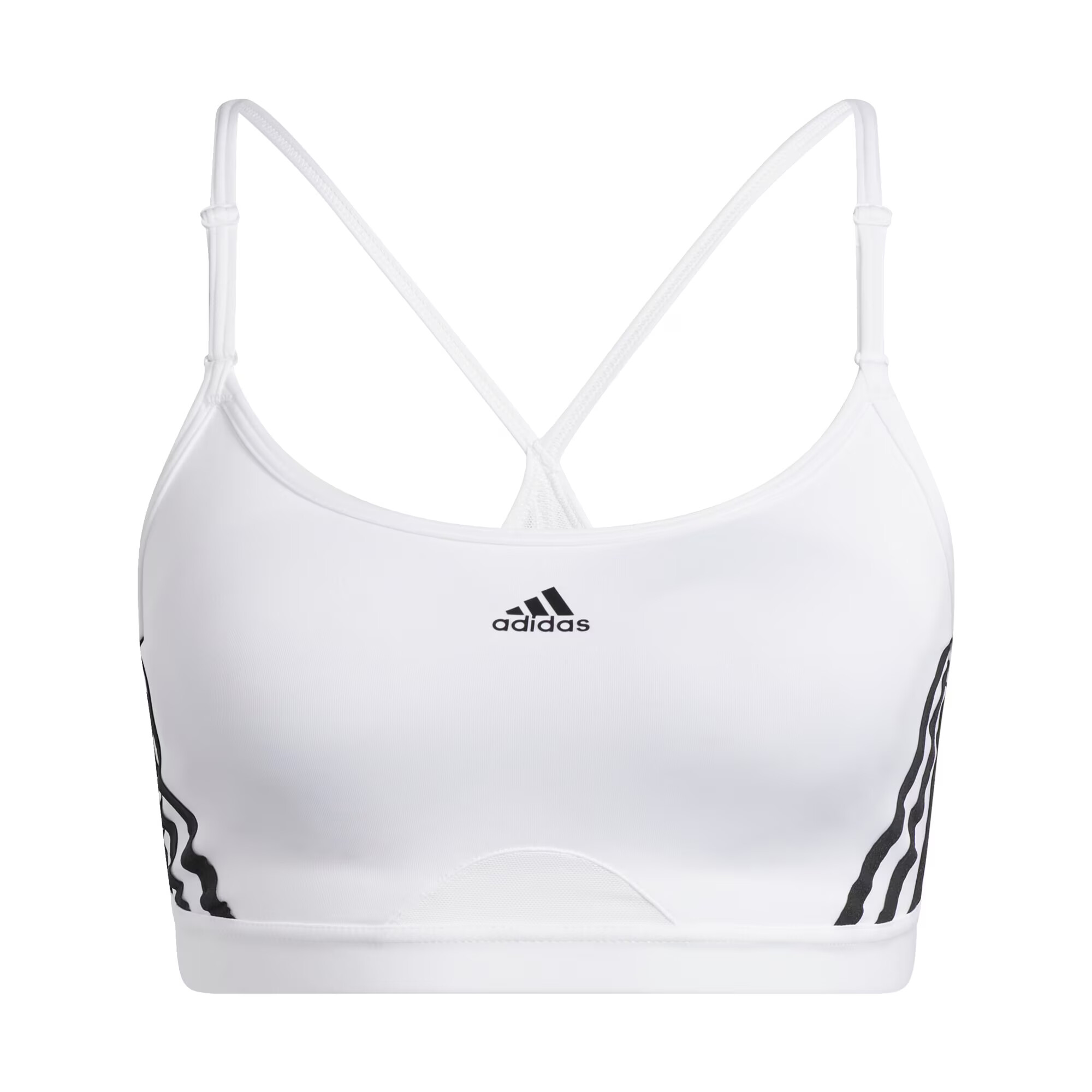 ADIDAS SPORTSWEAR Športni nederček črna / bela - Pepit.si