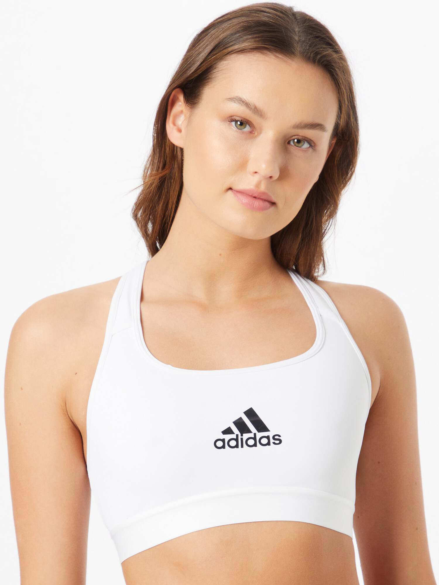 ADIDAS SPORTSWEAR Športni nederček črna / bela - Pepit.si