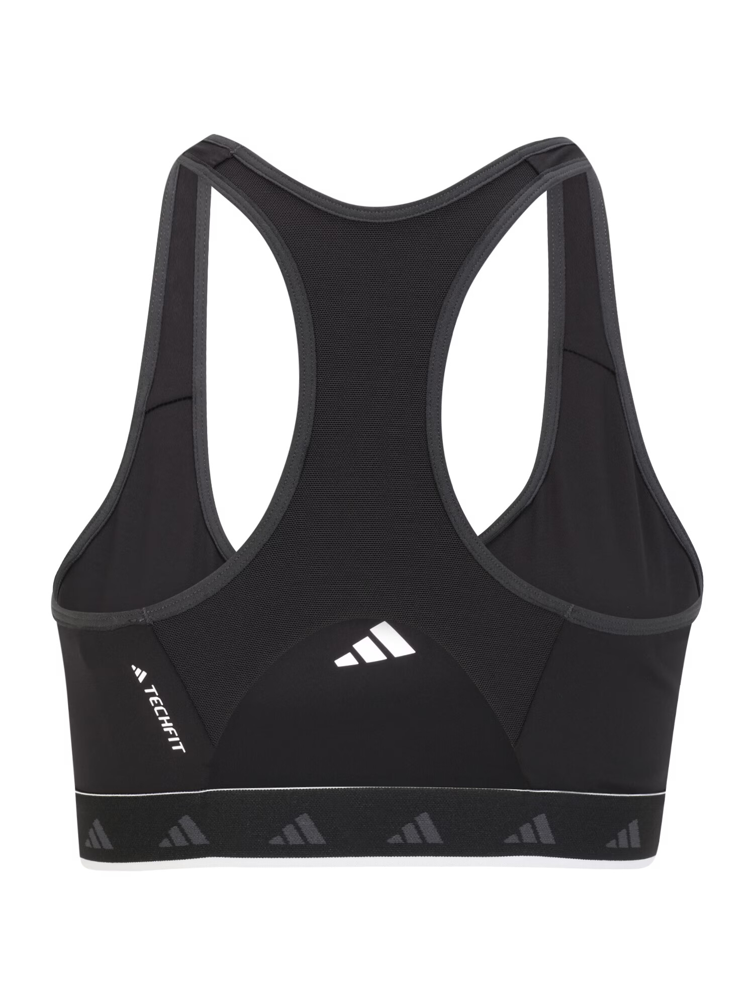 ADIDAS PERFORMANCE Športni nederček črna / bela - Pepit.si