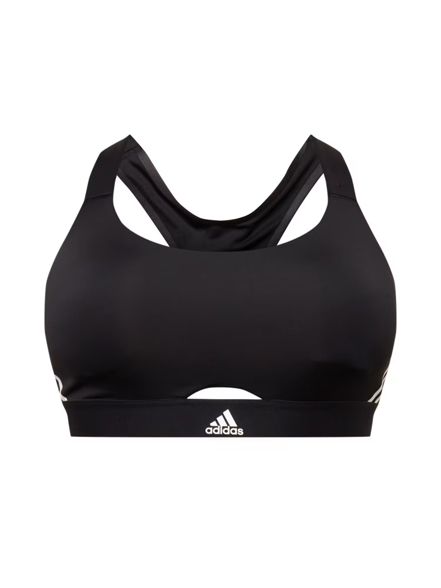 ADIDAS SPORTSWEAR Športni nederček črna / bela - Pepit.si