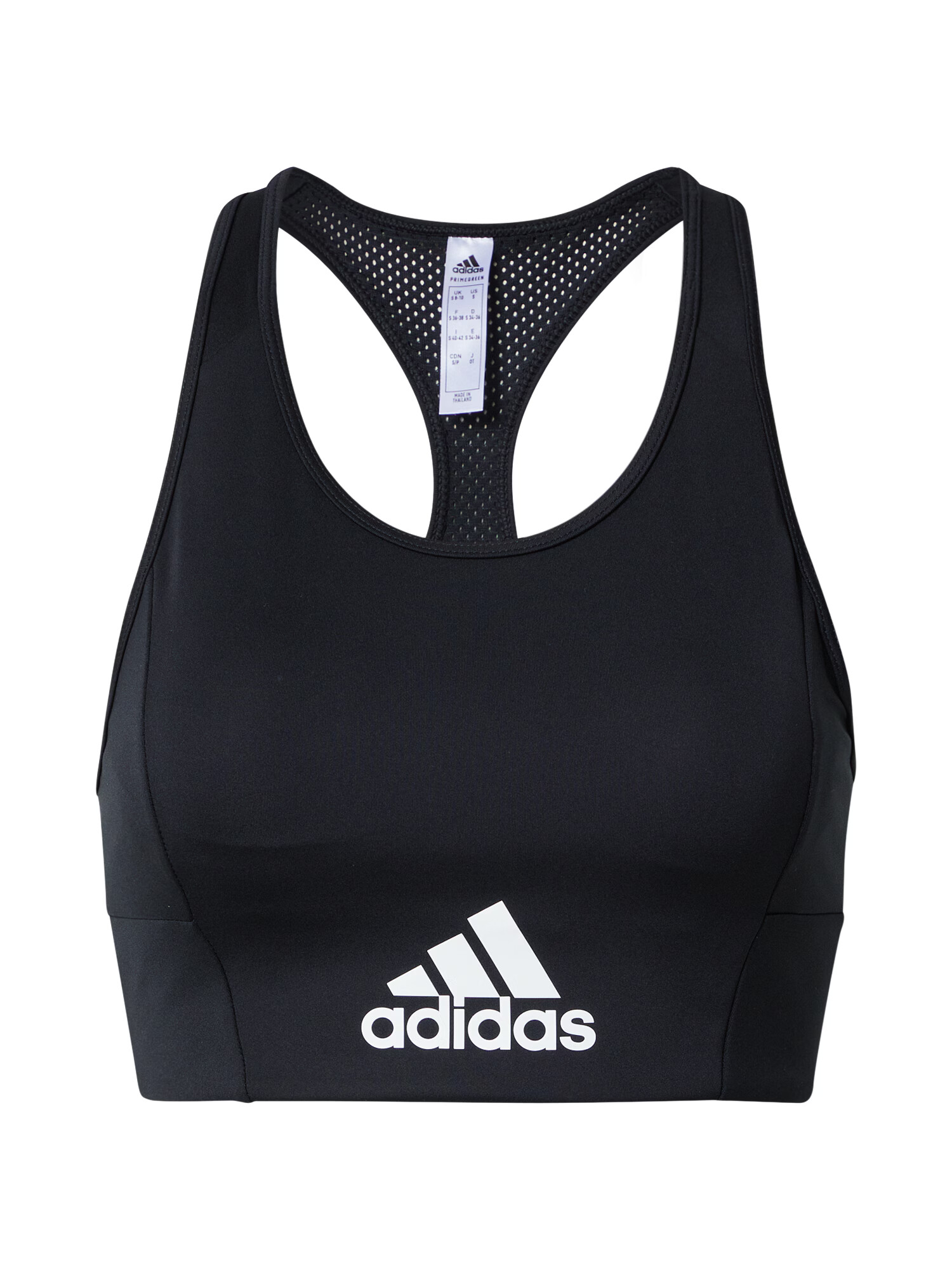 ADIDAS SPORTSWEAR Športni nederček črna / bela - Pepit.si