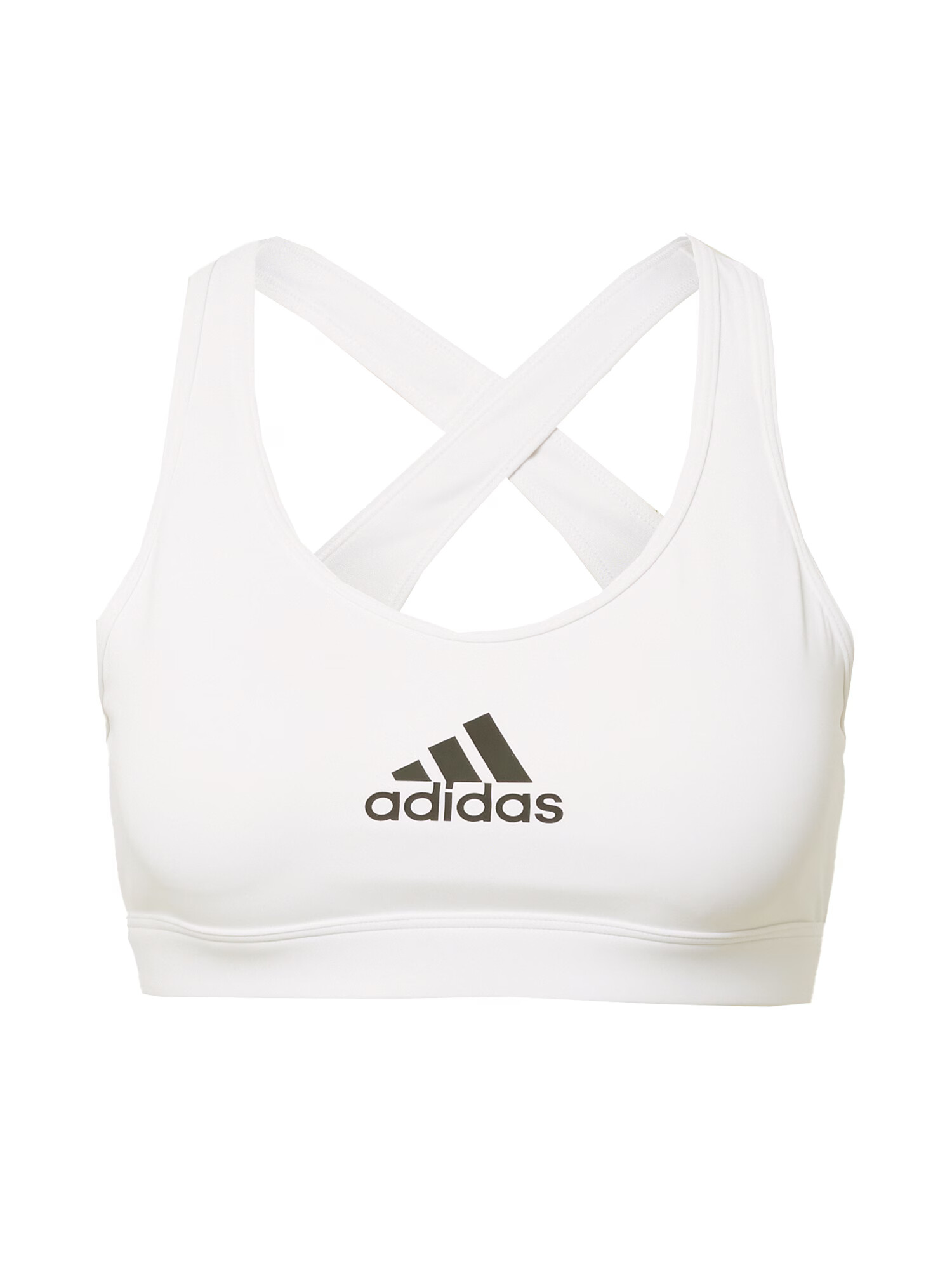 ADIDAS SPORTSWEAR Športni nederček črna / bela - Pepit.si