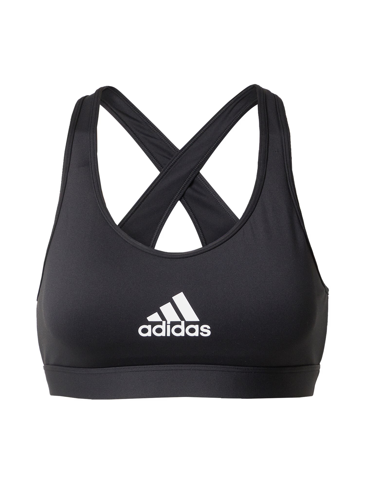 ADIDAS SPORTSWEAR Športni nederček črna / bela - Pepit.si