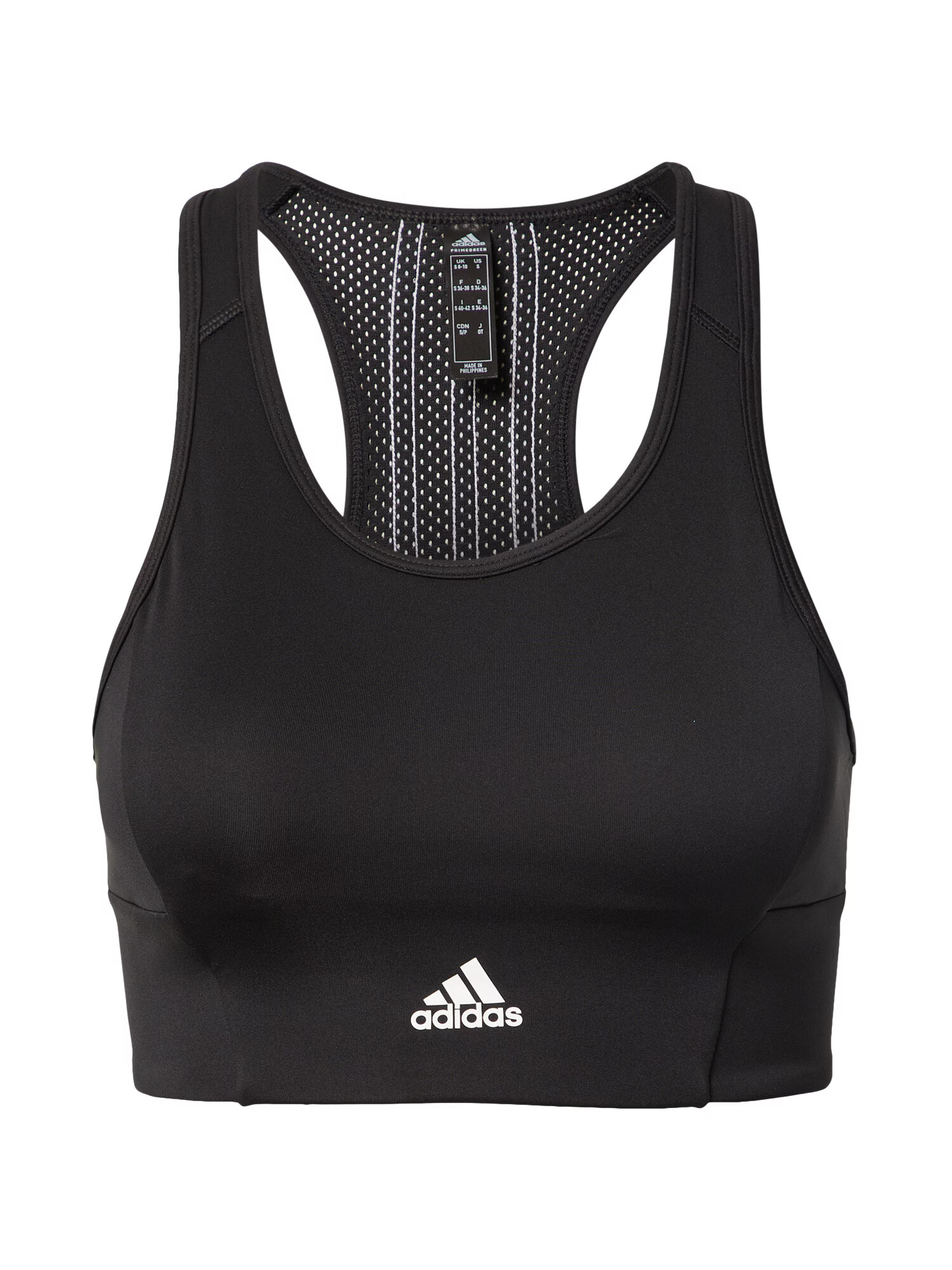 ADIDAS PERFORMANCE Športni nederček črna / bela - Pepit.si