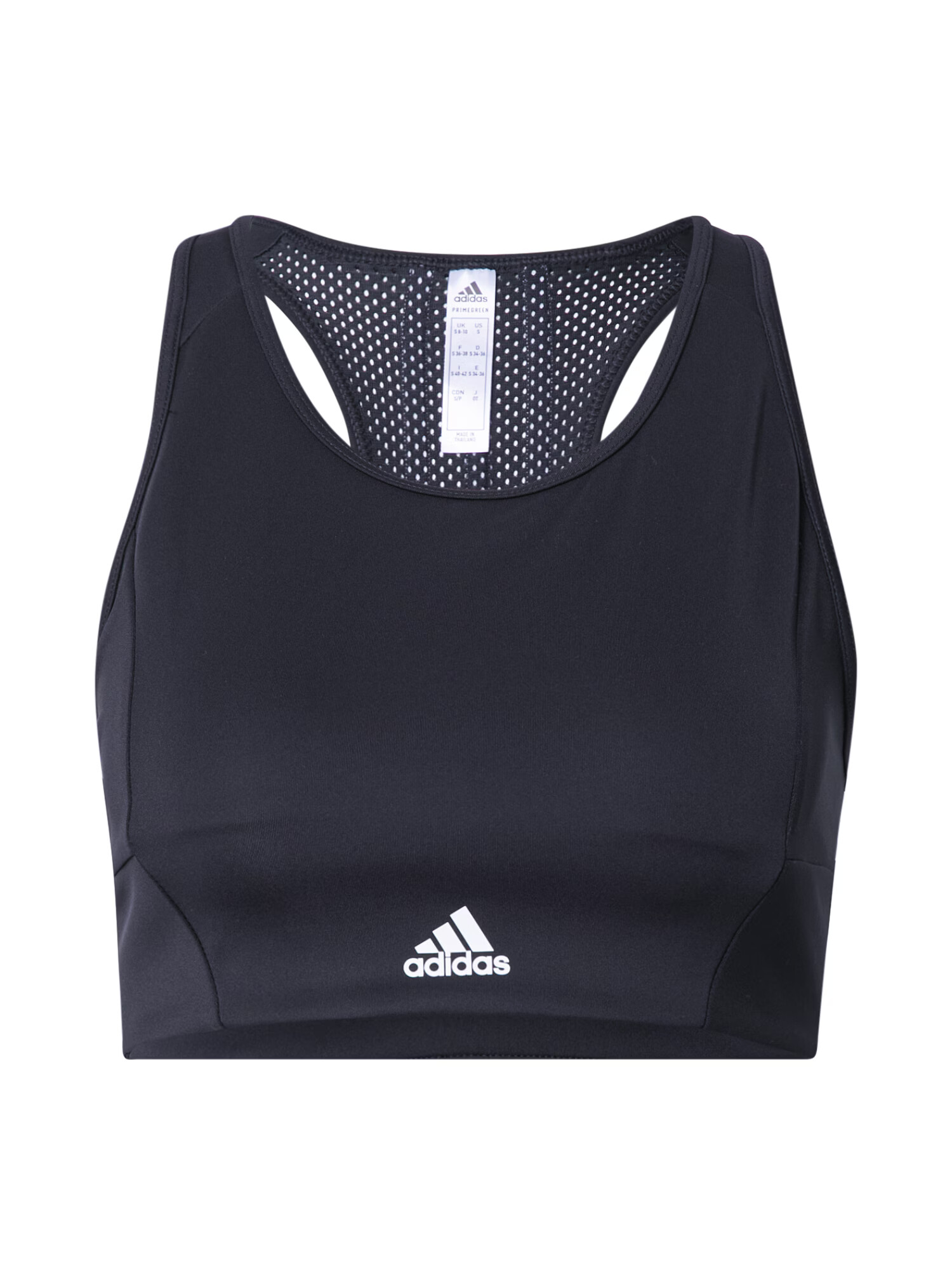 ADIDAS PERFORMANCE Športni nederček črna / bela - Pepit.si