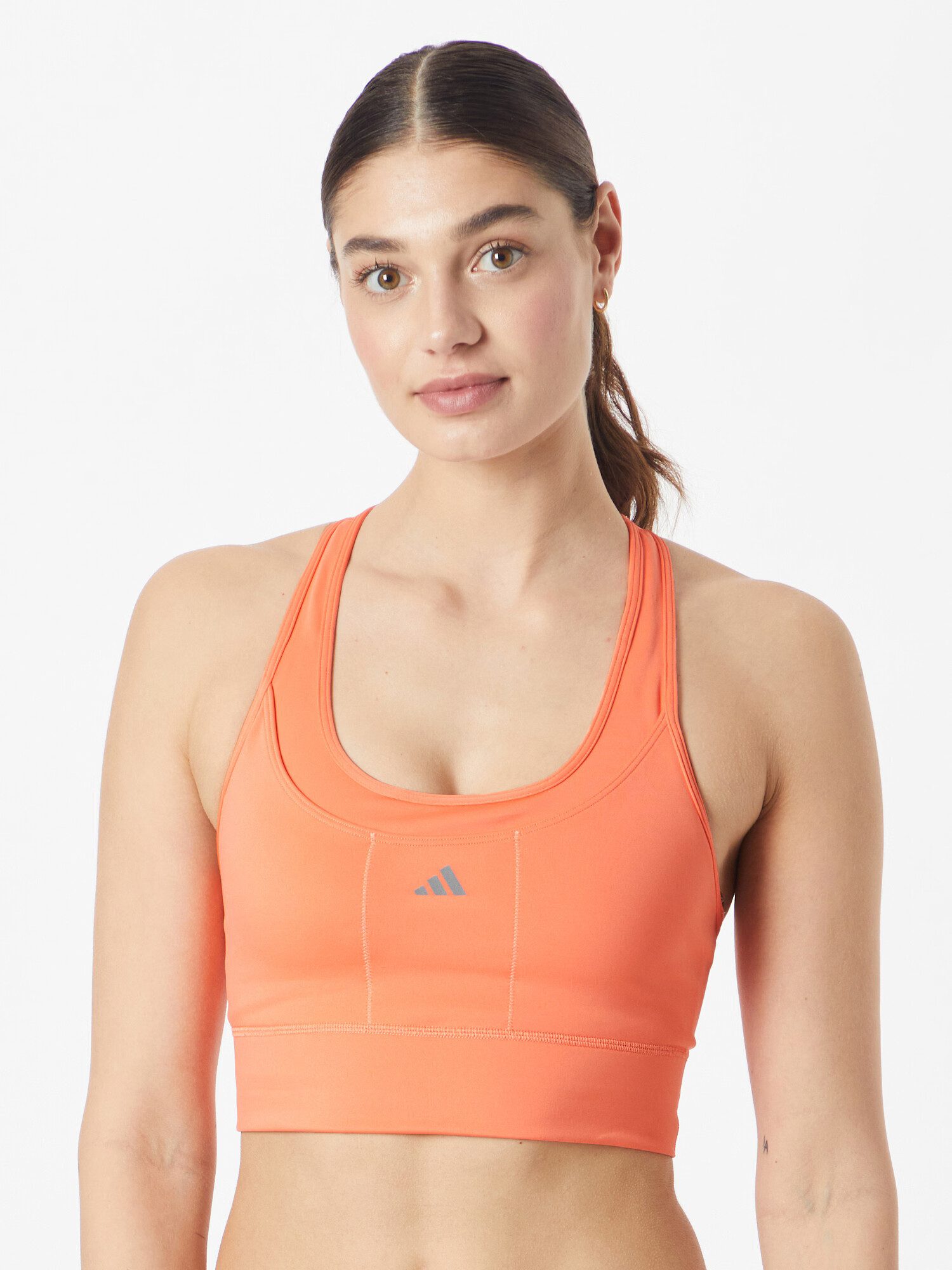 ADIDAS PERFORMANCE Športni nederček korala / srebrna - Pepit.si