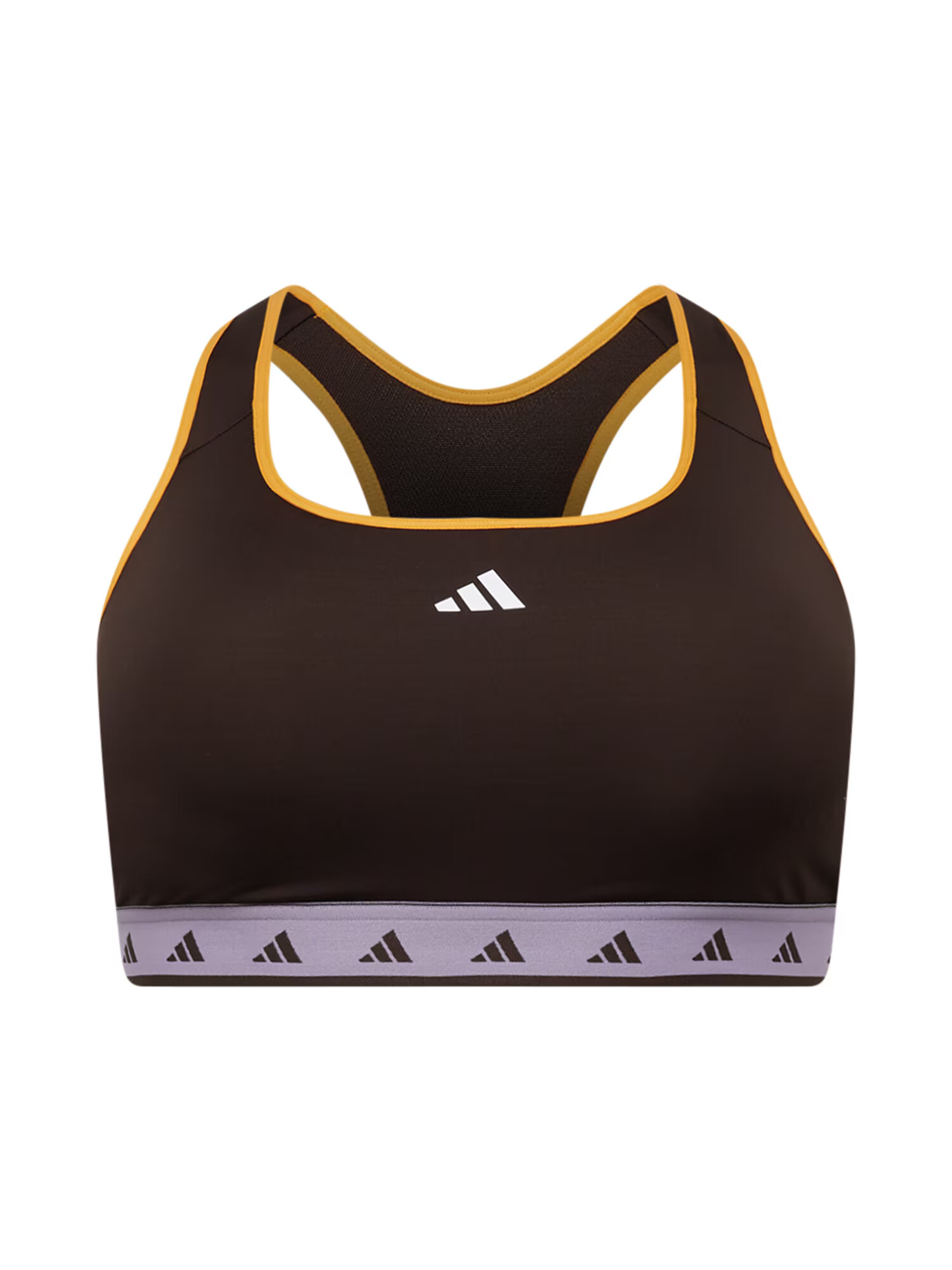 ADIDAS PERFORMANCE Športni nederček kostanj rjava / zlato-rumena / majnica / bela - Pepit.si