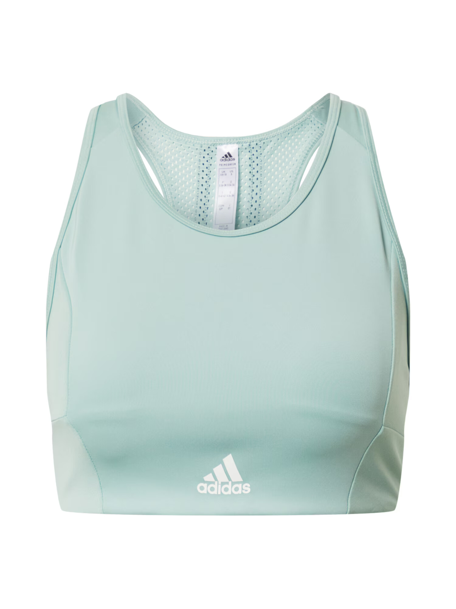 ADIDAS PERFORMANCE Športni nederček pastelno zelena / bela - Pepit.si