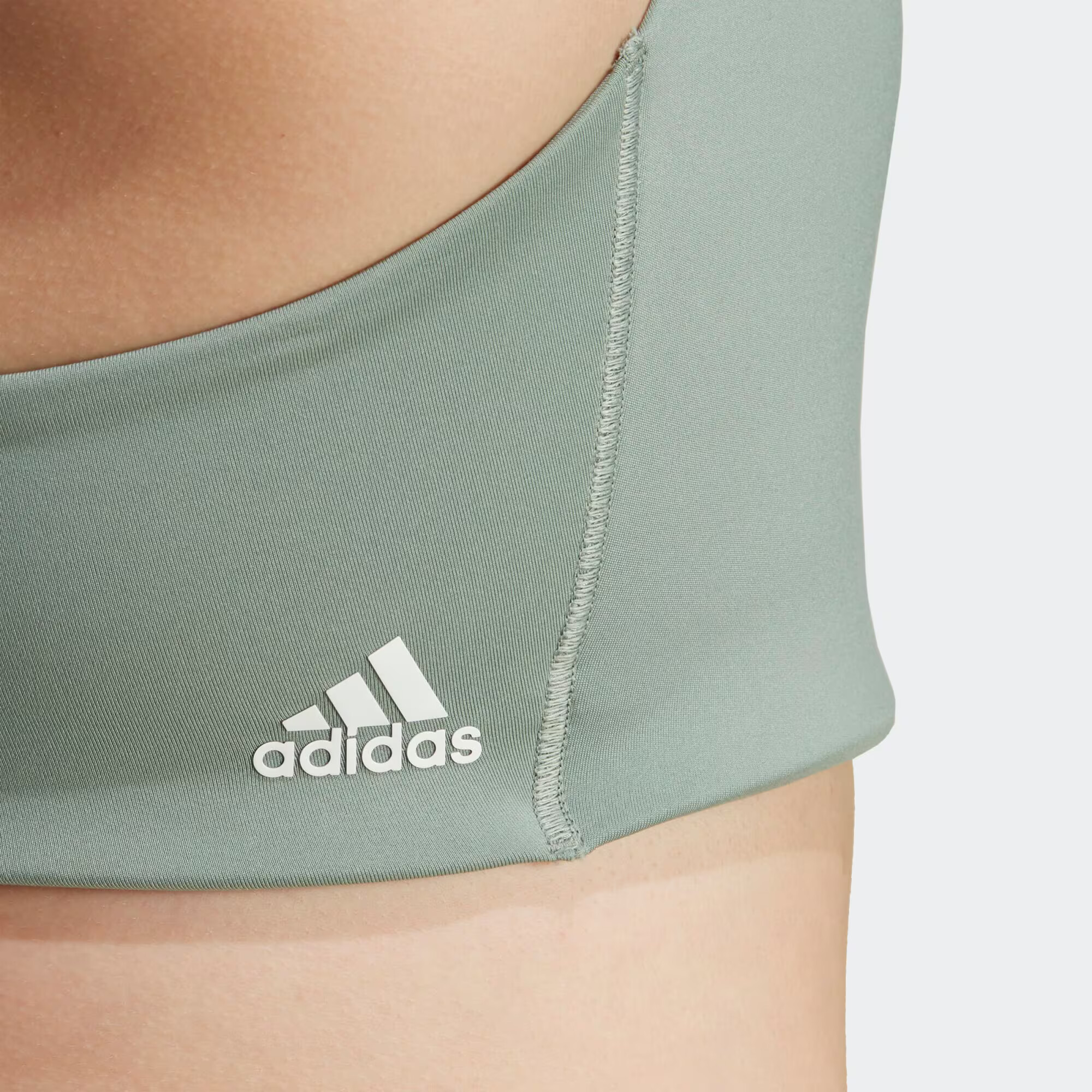 ADIDAS SPORTSWEAR Športni nederček pastelno zelena / bela - Pepit.si