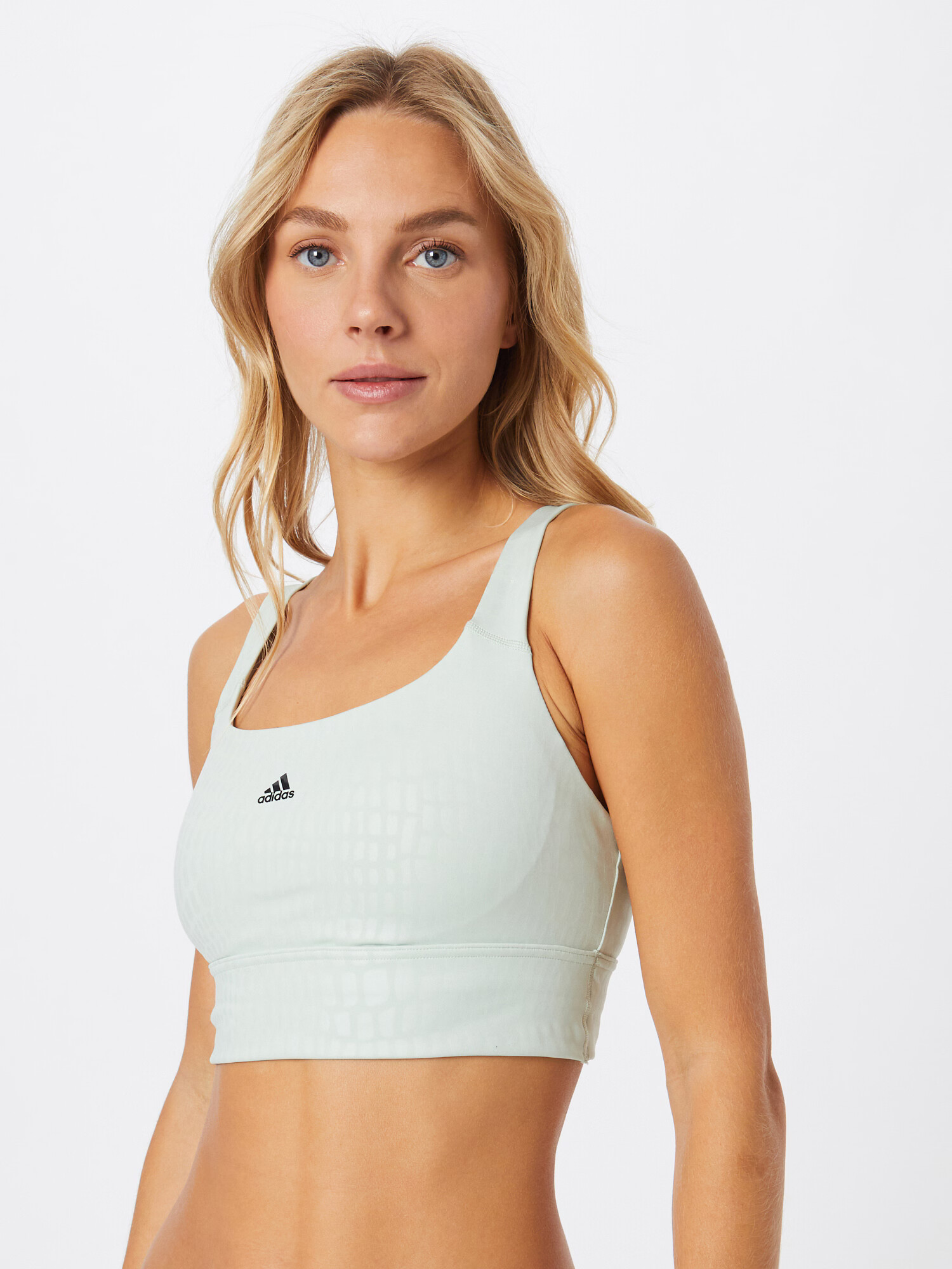 ADIDAS SPORTSWEAR Športni nederček pastelno zelena / črna - Pepit.si