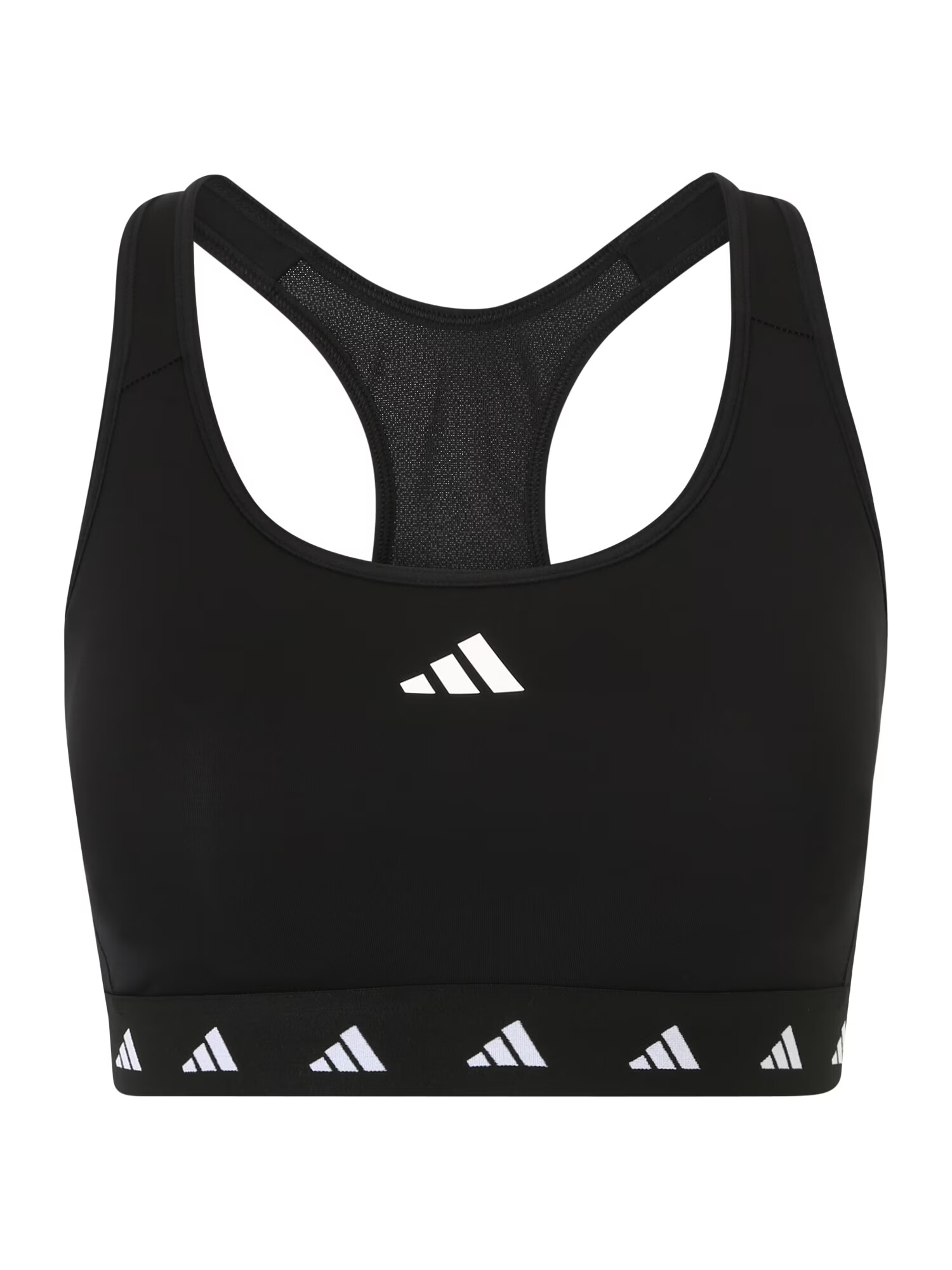 ADIDAS PERFORMANCE Športni nederček črna / bela - Pepit.si