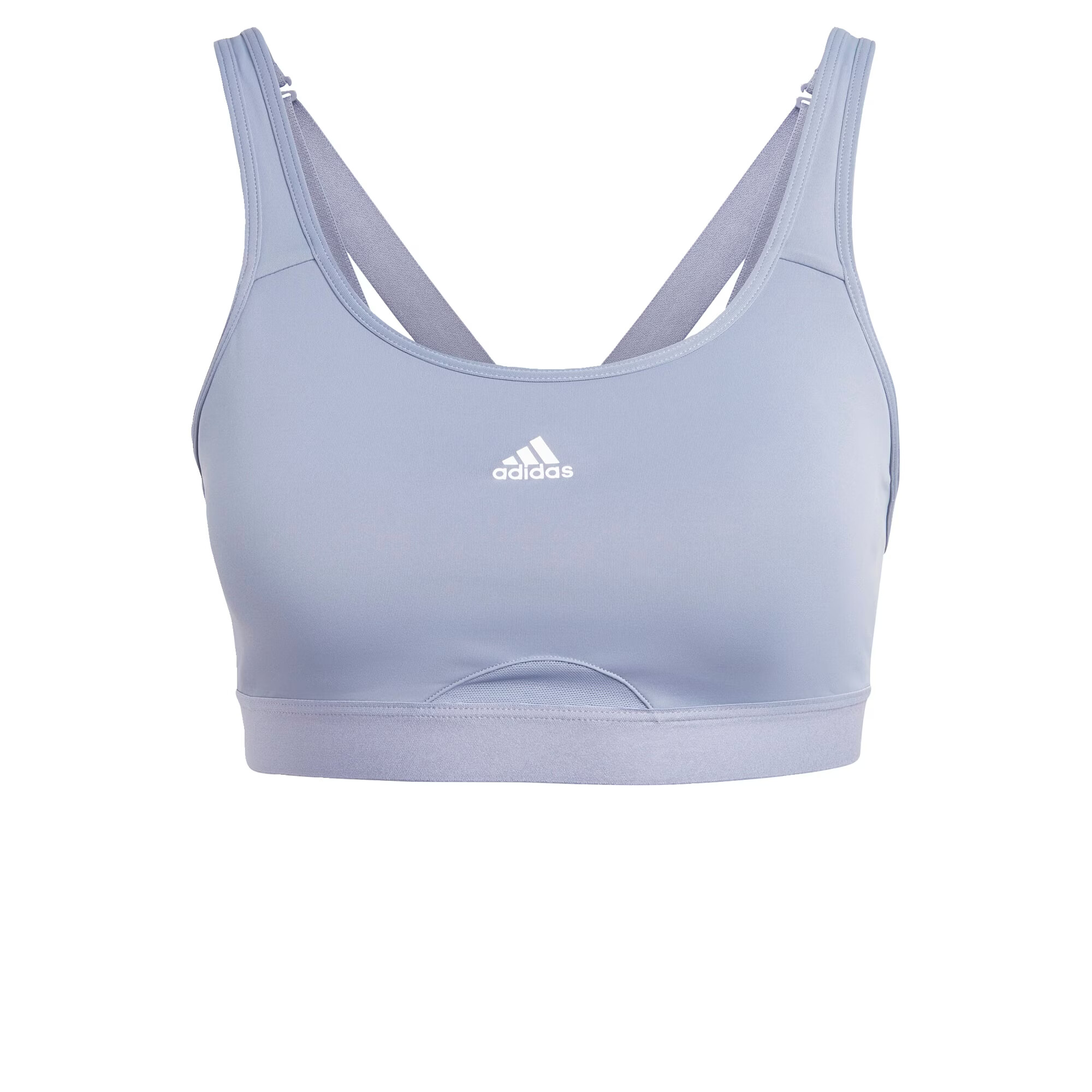 ADIDAS SPORTSWEAR Športni nederček sivka / bela - Pepit.si