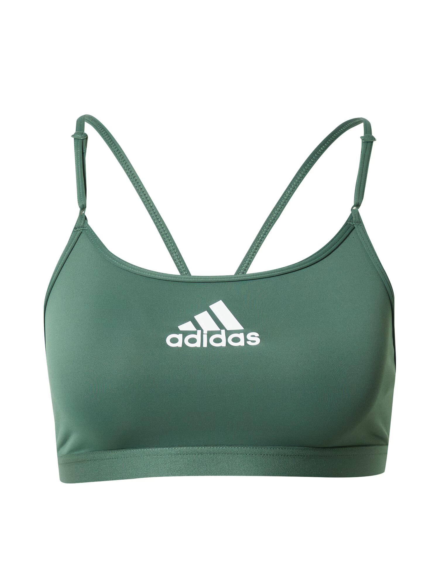 ADIDAS SPORTSWEAR Športni nederček travnato zelena / bela - Pepit.si