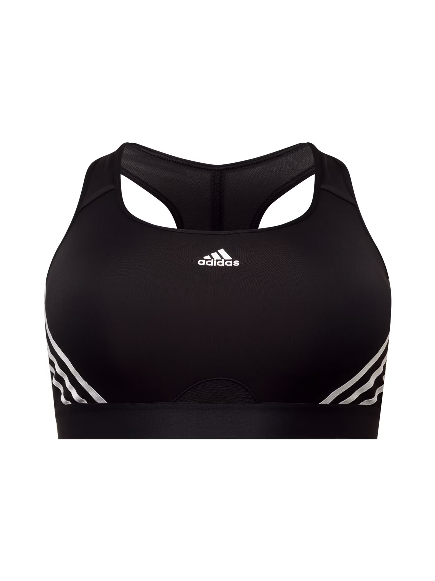 ADIDAS SPORTSWEAR Športni nederček črna / bela - Pepit.si