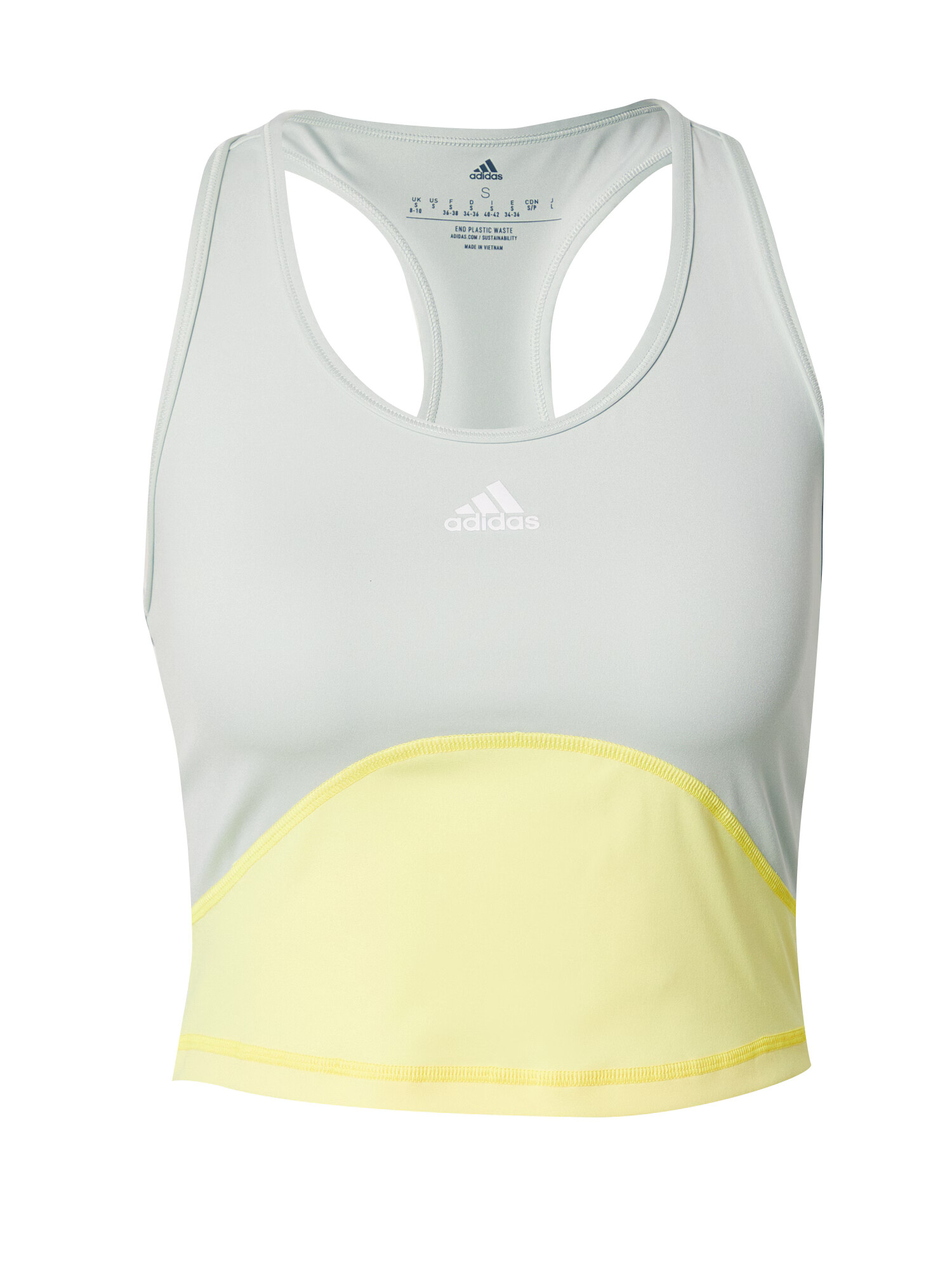 ADIDAS SPORTSWEAR Športni top apno / dimno-siva / bela - Pepit.si