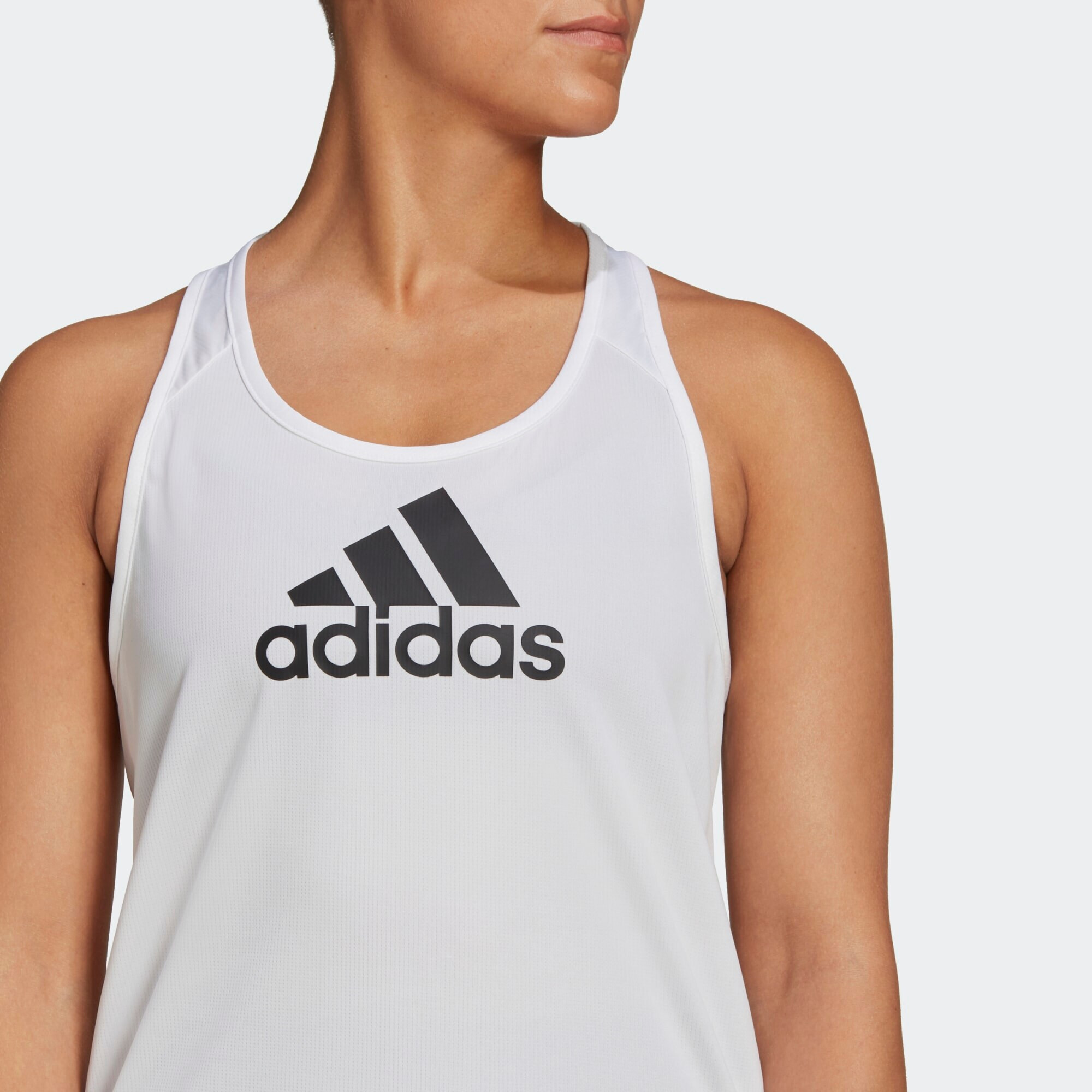 ADIDAS SPORTSWEAR Športni top črna / bela - Pepit.si