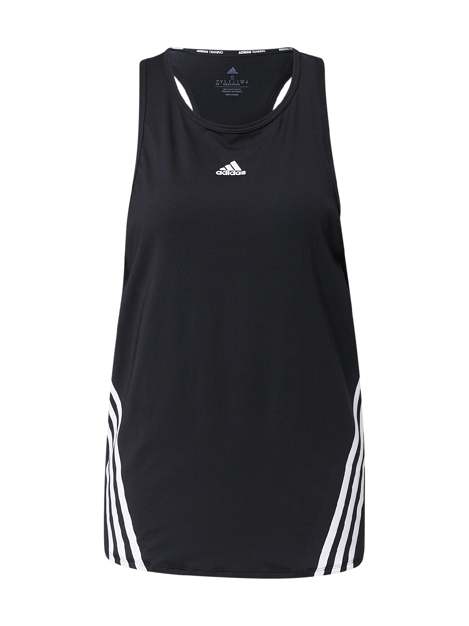 ADIDAS SPORTSWEAR Športni top črna / bela - Pepit.si