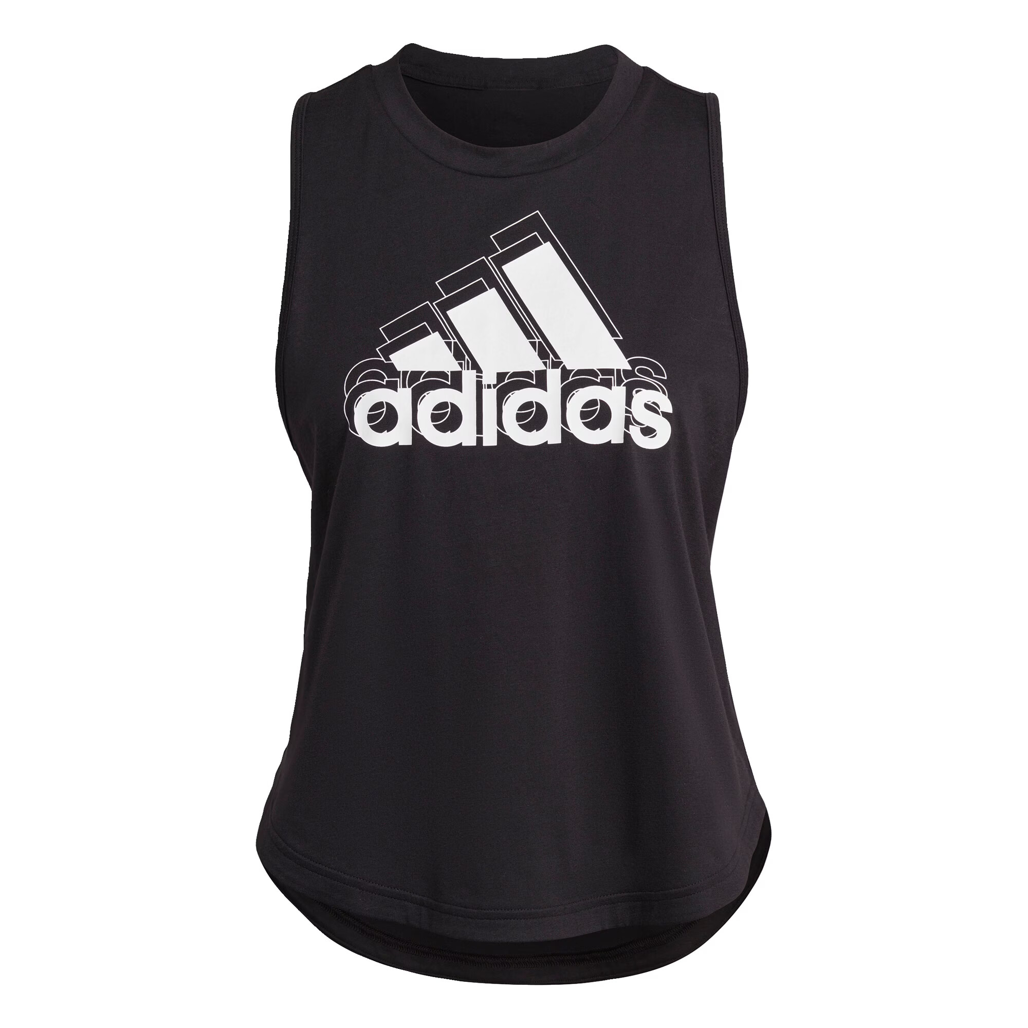 ADIDAS SPORTSWEAR Športni top črna / bela - Pepit.si