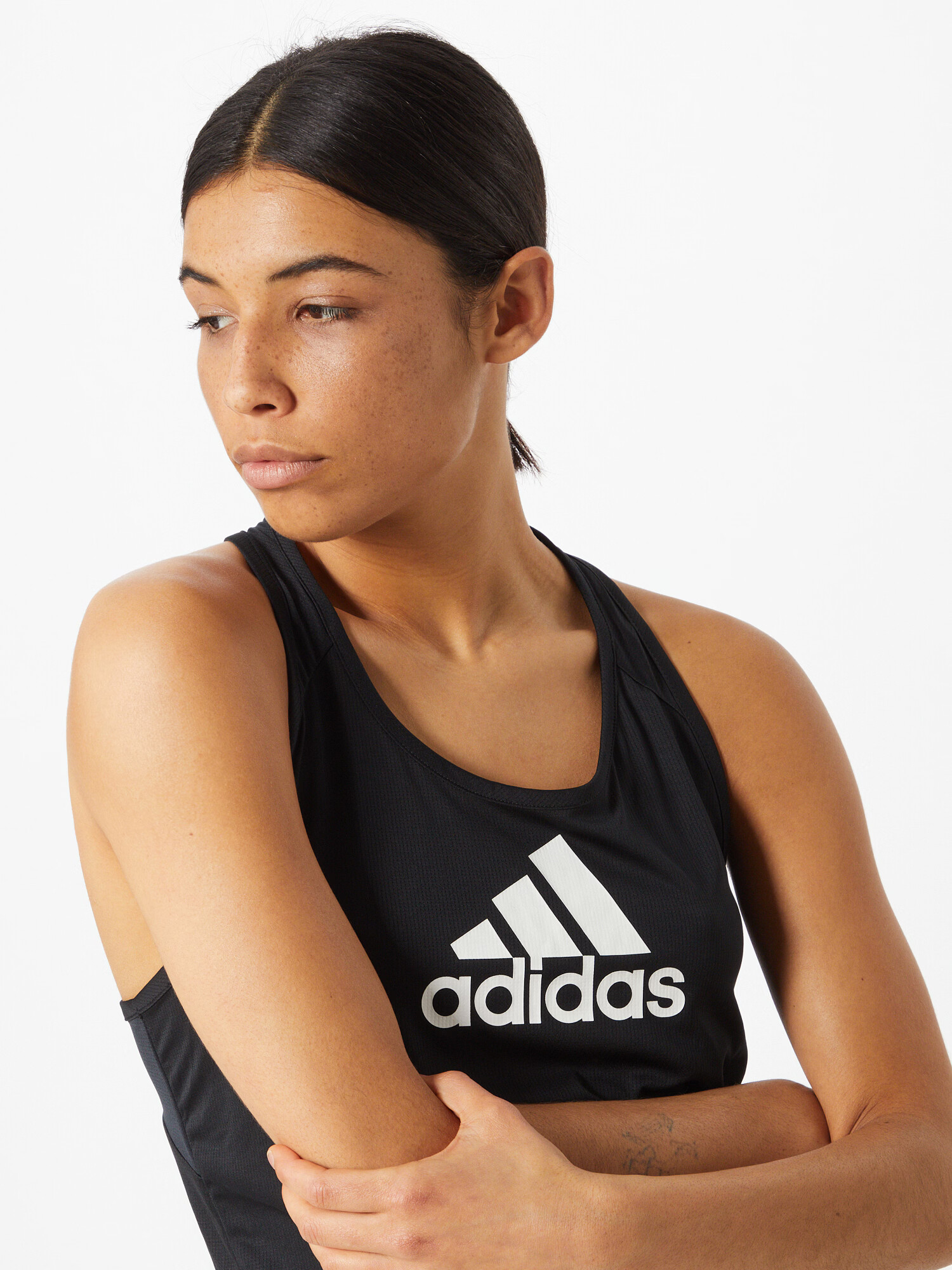 ADIDAS PERFORMANCE Športni top črna / bela - Pepit.si