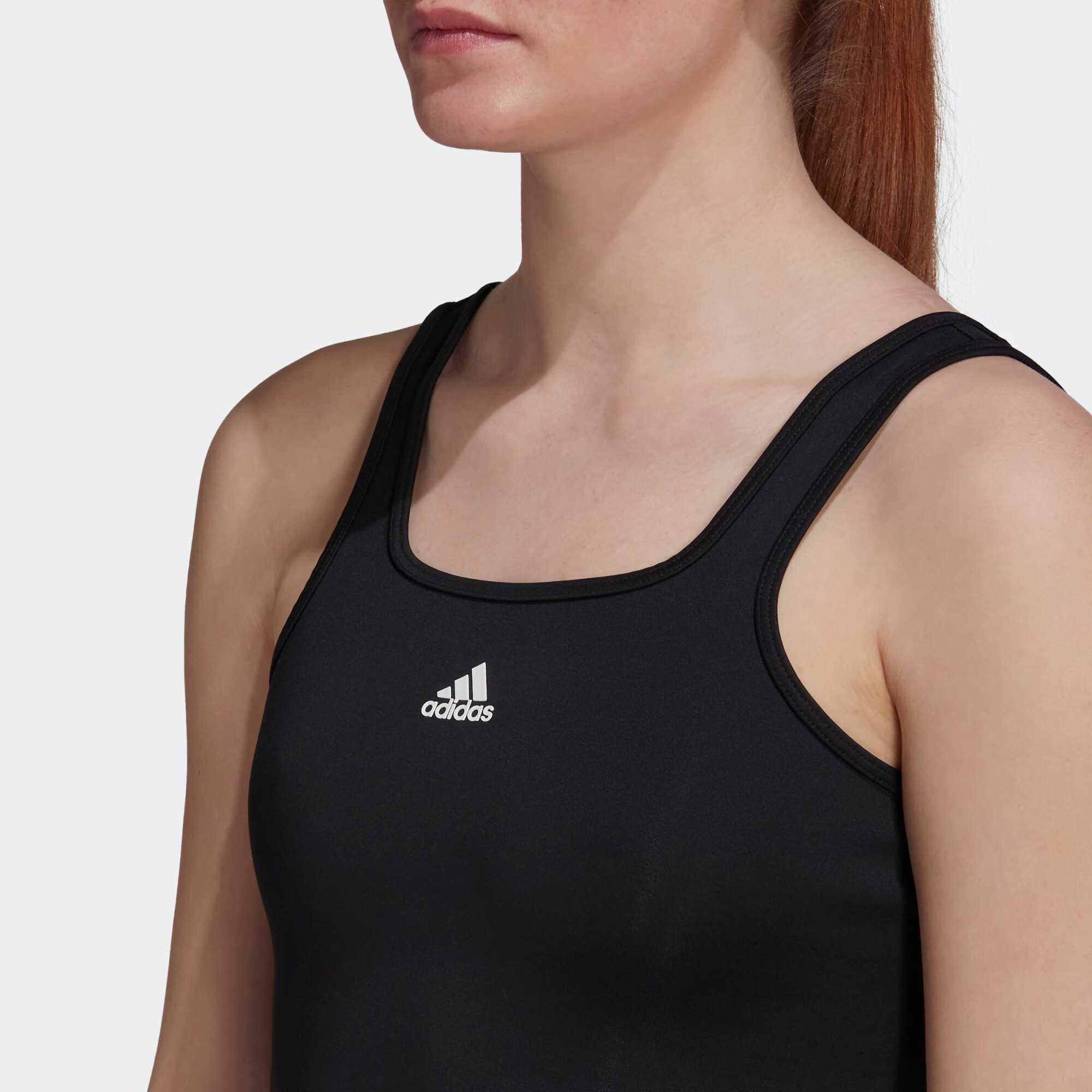 ADIDAS SPORTSWEAR Športni top črna / bela - Pepit.si