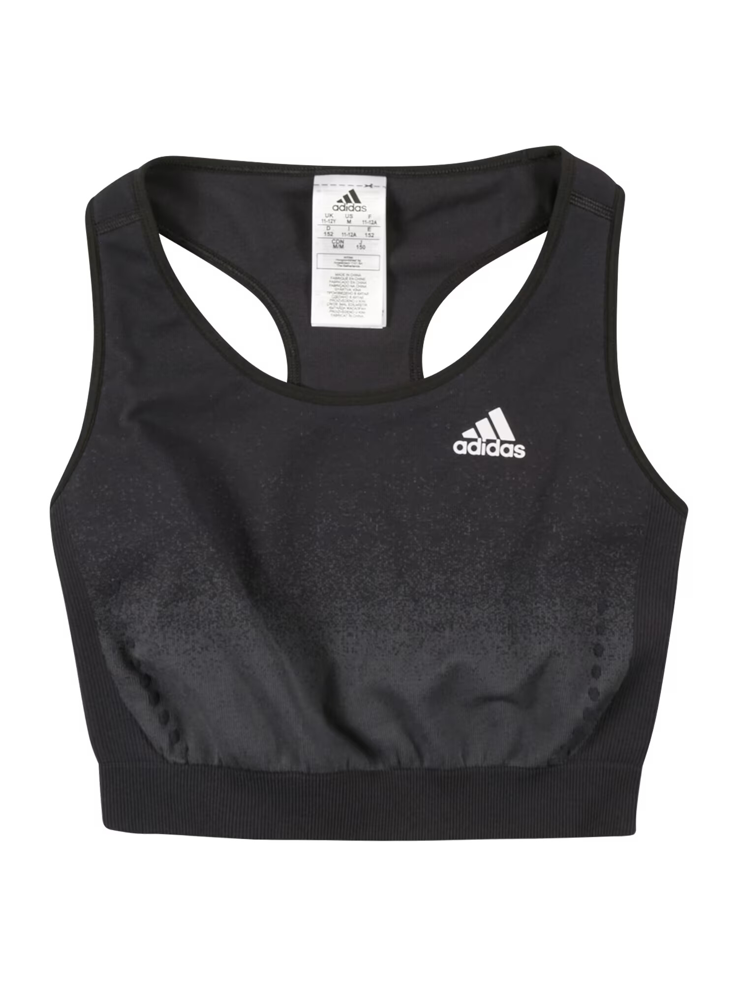 ADIDAS PERFORMANCE Športni top črna / temno siva / bela - Pepit.si