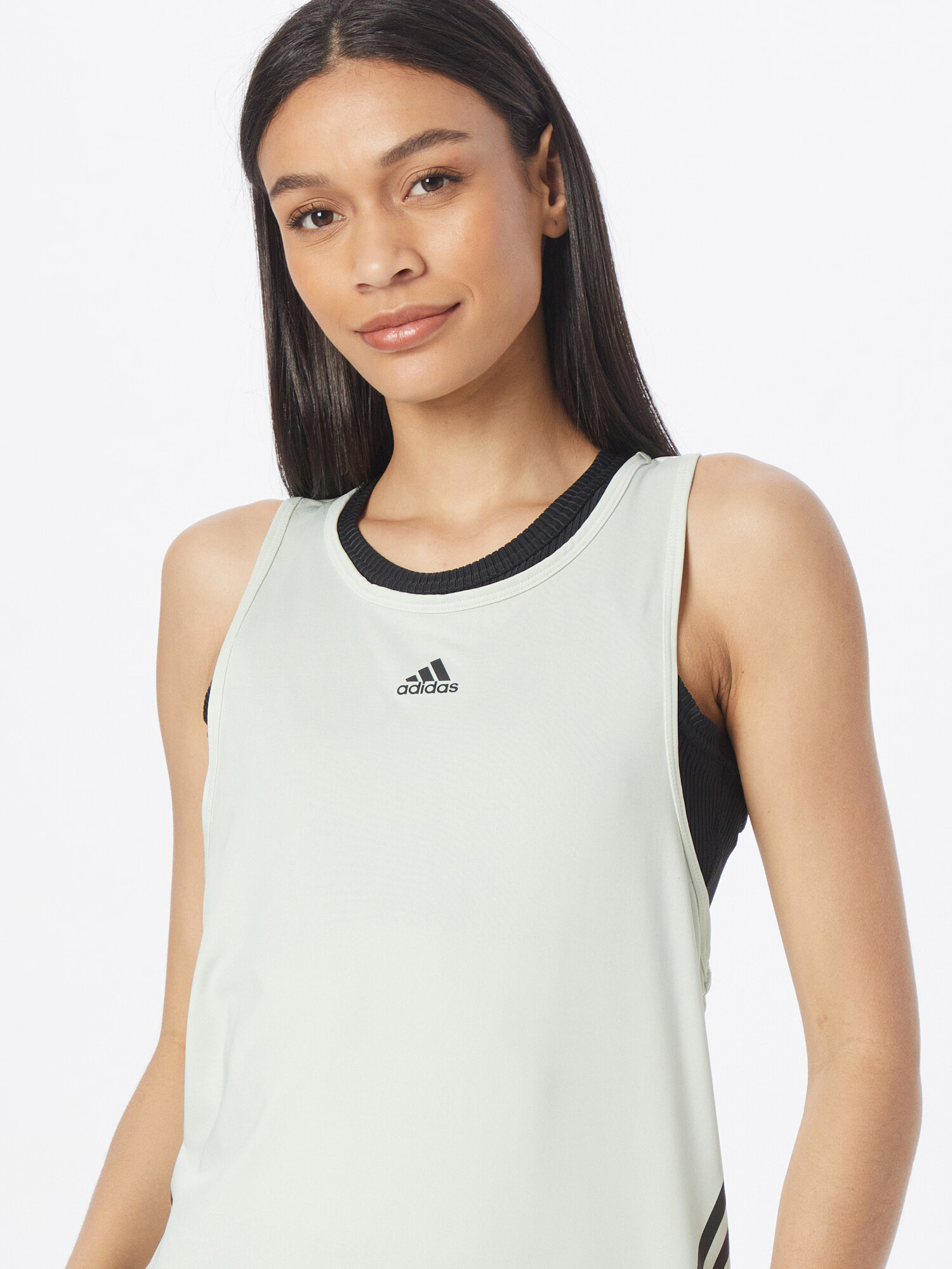 ADIDAS SPORTSWEAR Športni top pastelno zelena / črna - Pepit.si