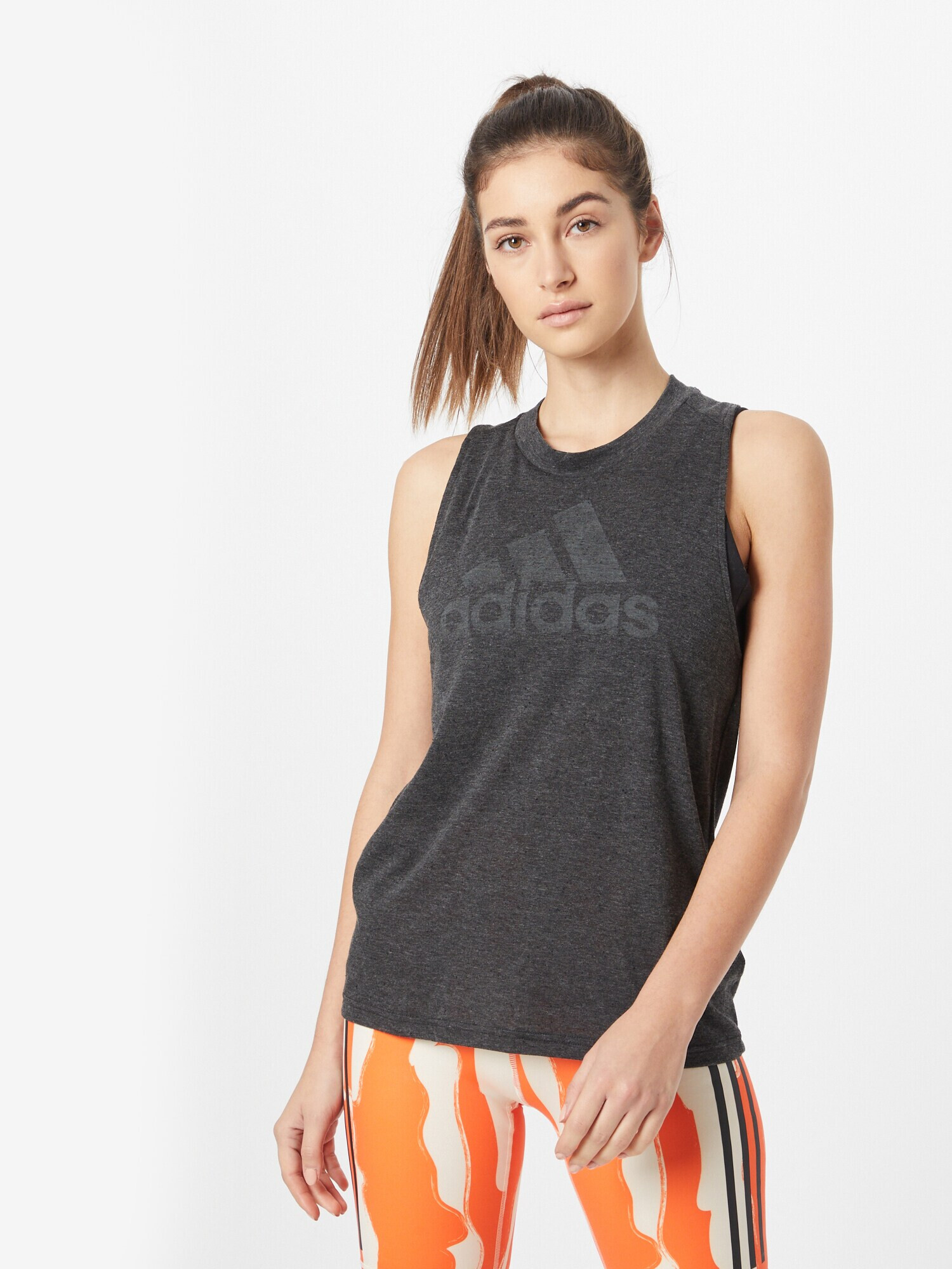 ADIDAS SPORTSWEAR Športni top siva / temno siva - Pepit.si