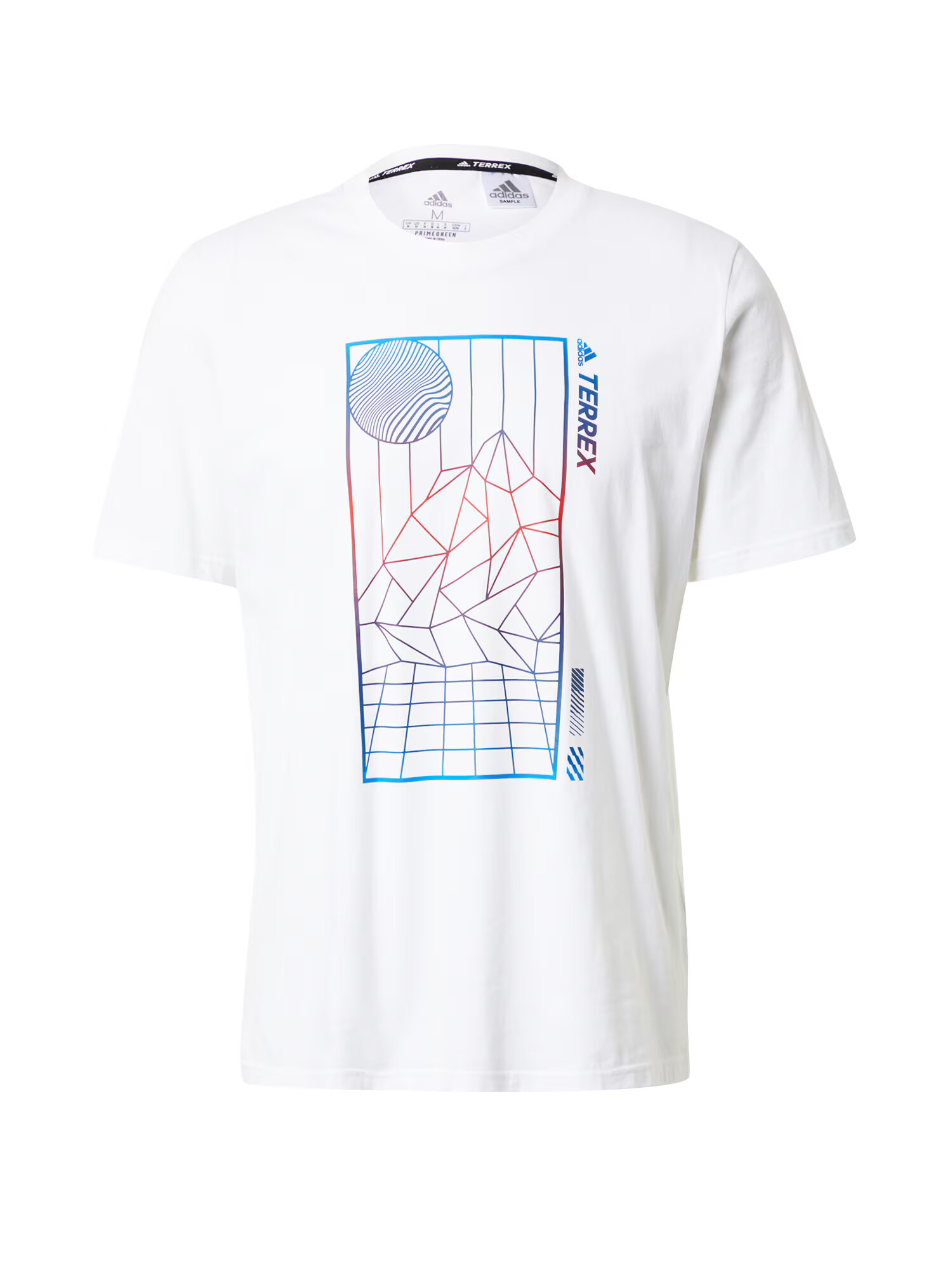 ADIDAS PERFORMANCE Sportshirt bela / svetlo modra / rdeča / svetlo lila - Pepit.si