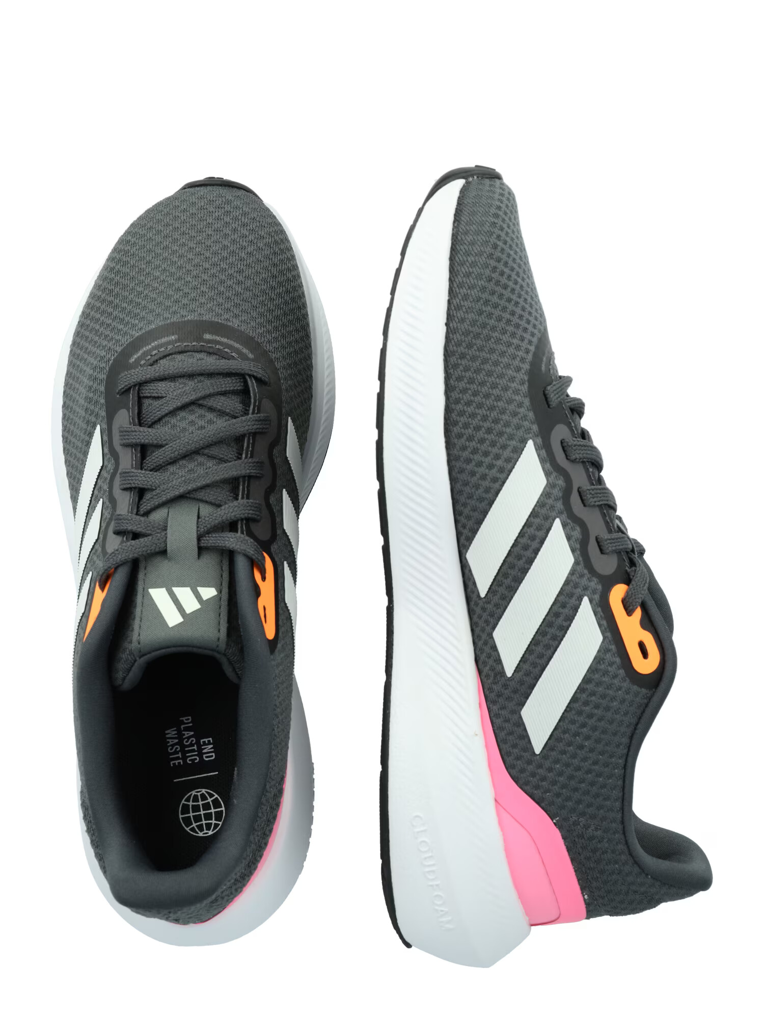 ADIDAS PERFORMANCE Tekaški čevelj 'Runfalcon 3' siva / oranžna / roza / bela - Pepit.si