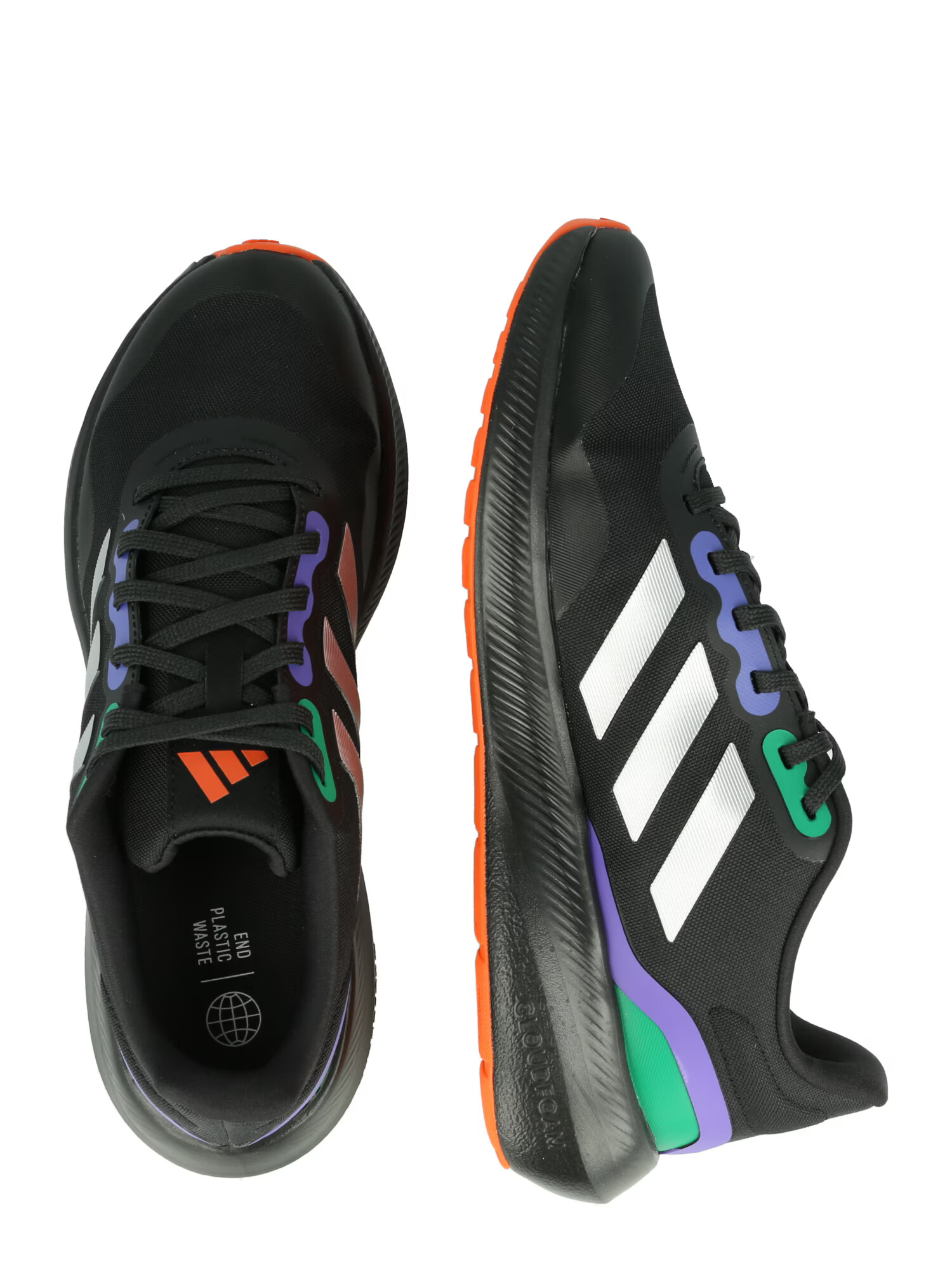 ADIDAS PERFORMANCE Tekaški čevelj 'RUNFALCON 3.0' zelena / oranžna / črna / bela - Pepit.si