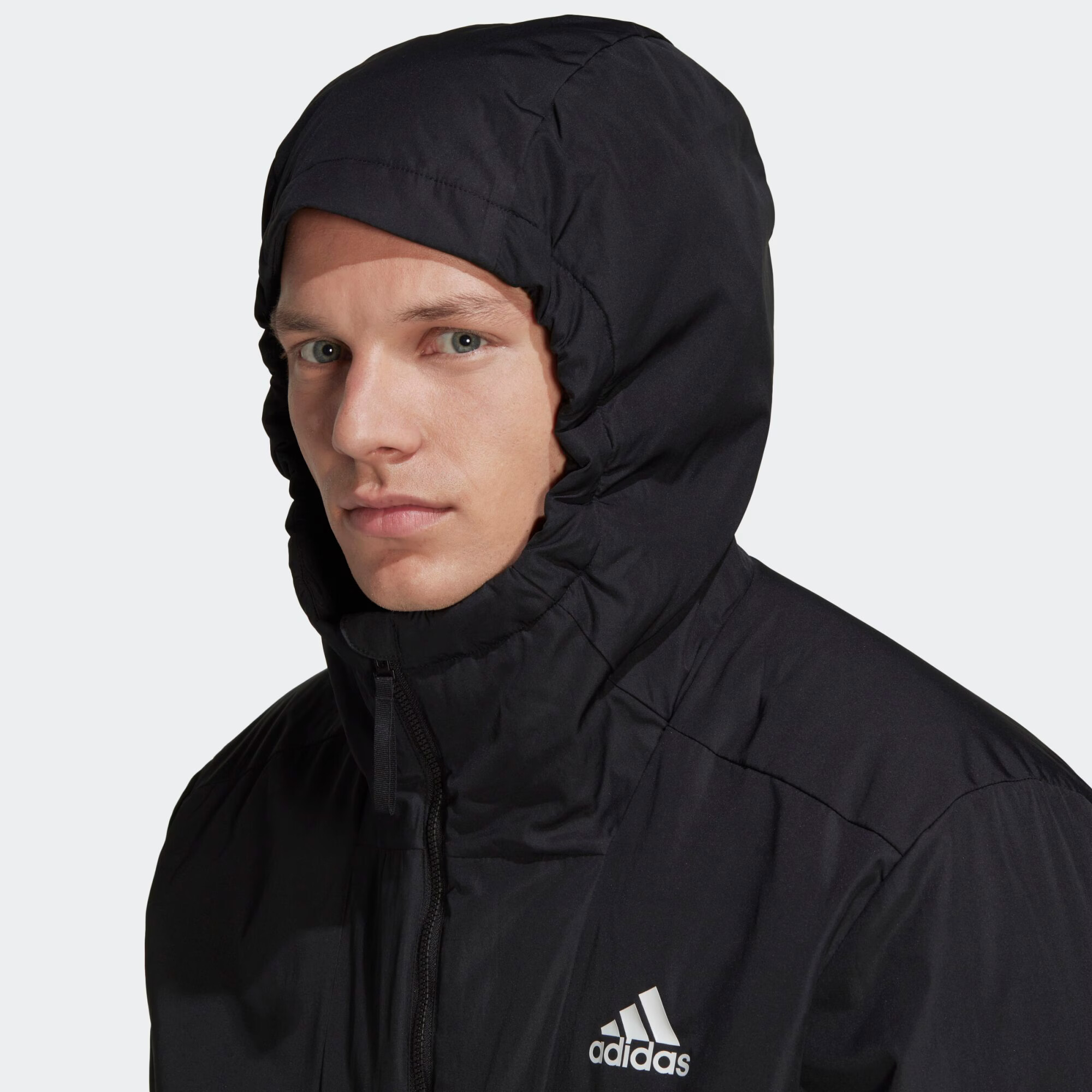 ADIDAS SPORTSWEAR Športna jakna črna / bela - Pepit.si