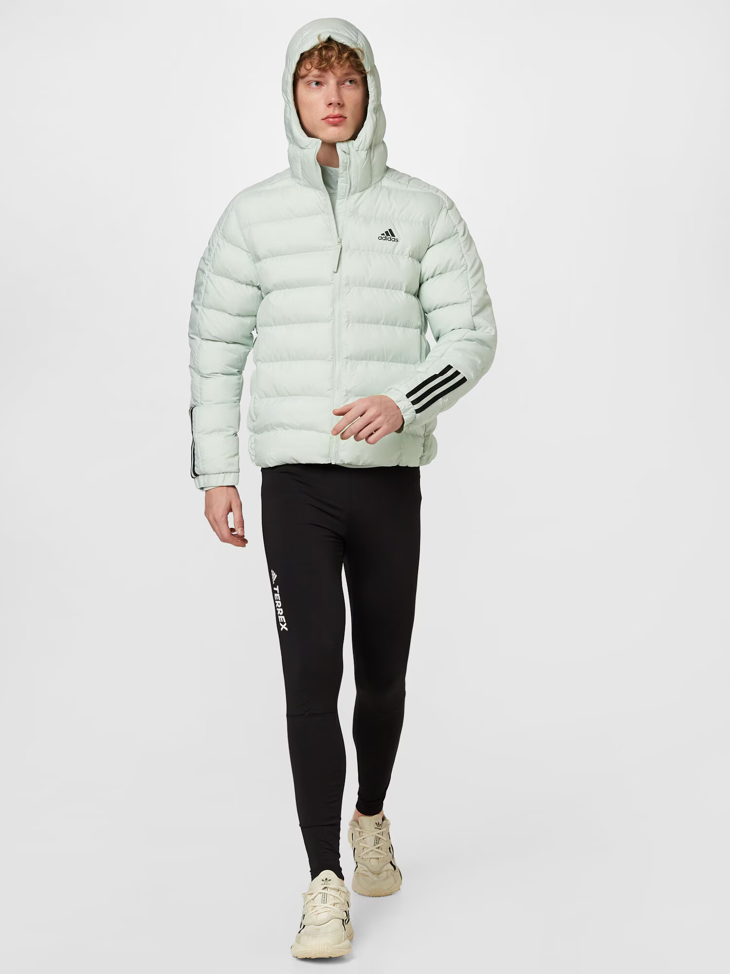 ADIDAS SPORTSWEAR Zunanja jakna 'Itavic' pastelno zelena / črna - Pepit.si