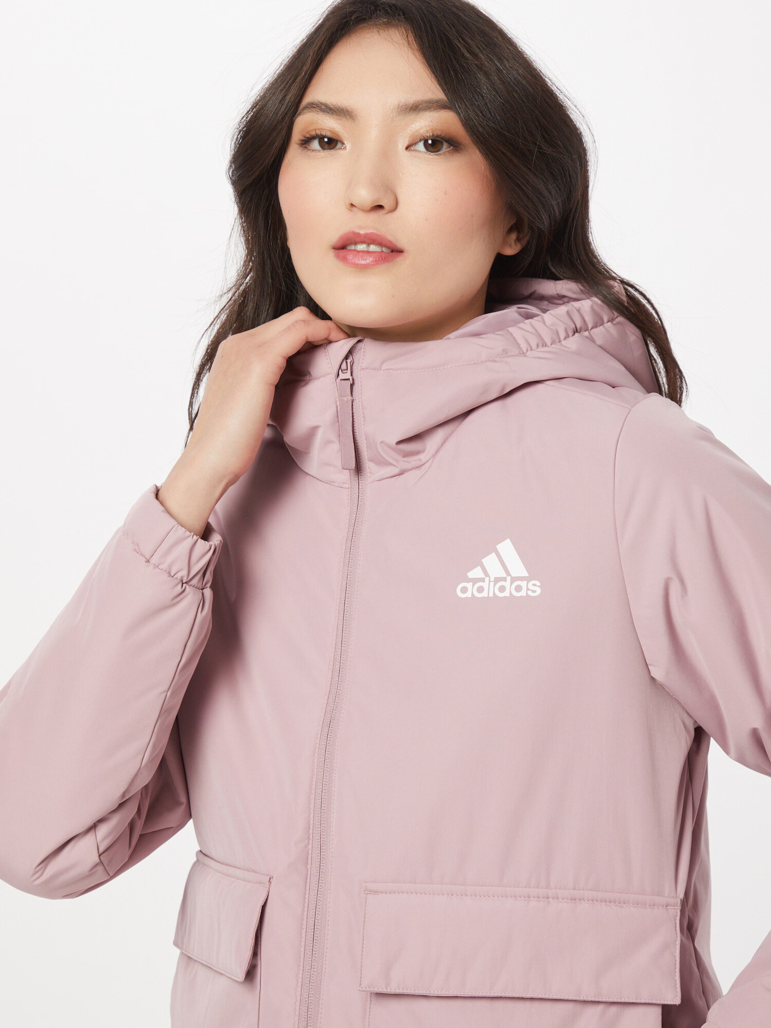 ADIDAS SPORTSWEAR Zunanja jakna mauve / bela - Pepit.si