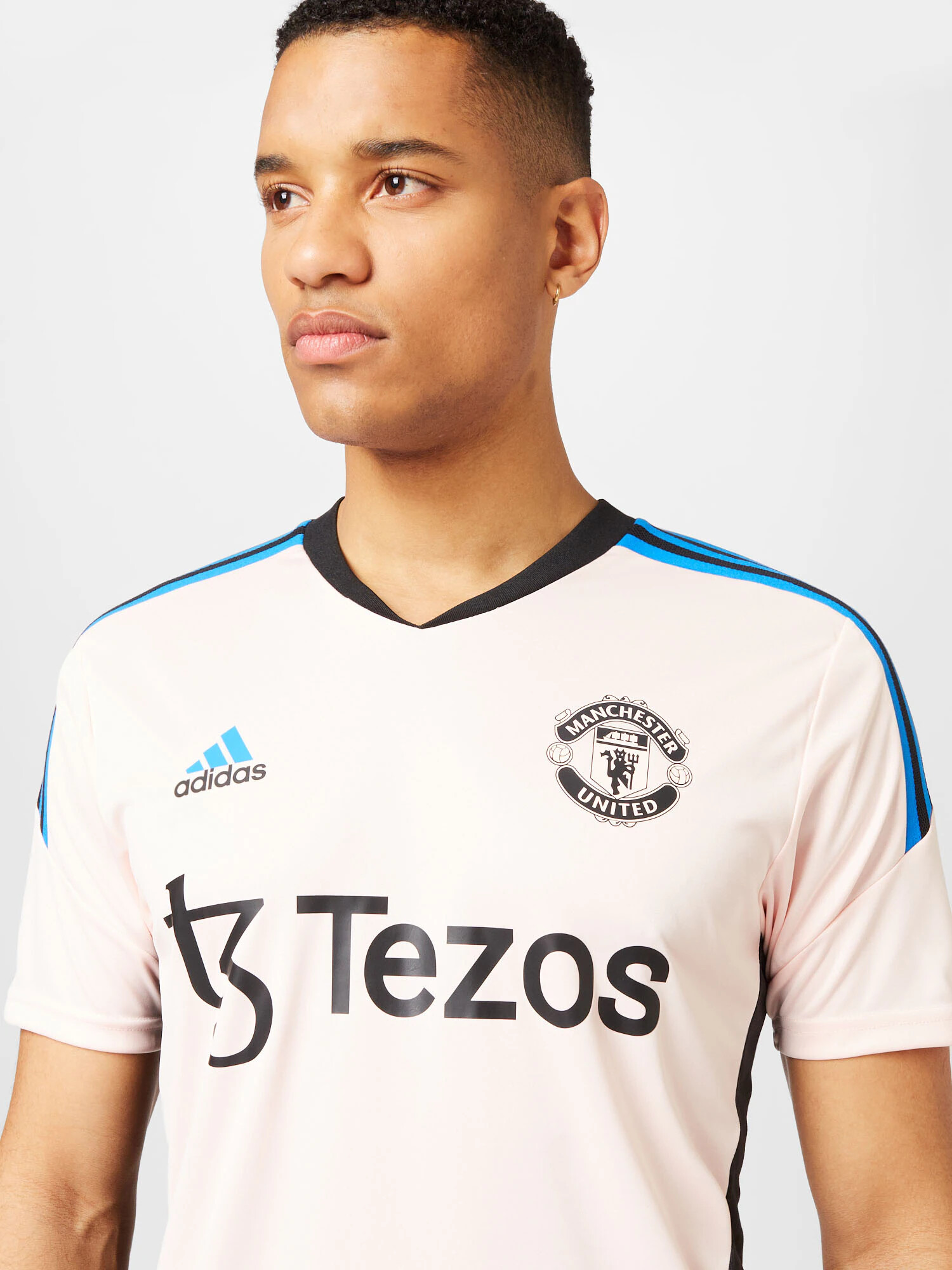 ADIDAS SPORTSWEAR Dres 'Manchester United Condivo 22' modra / pastelno roza / črna - Pepit.si