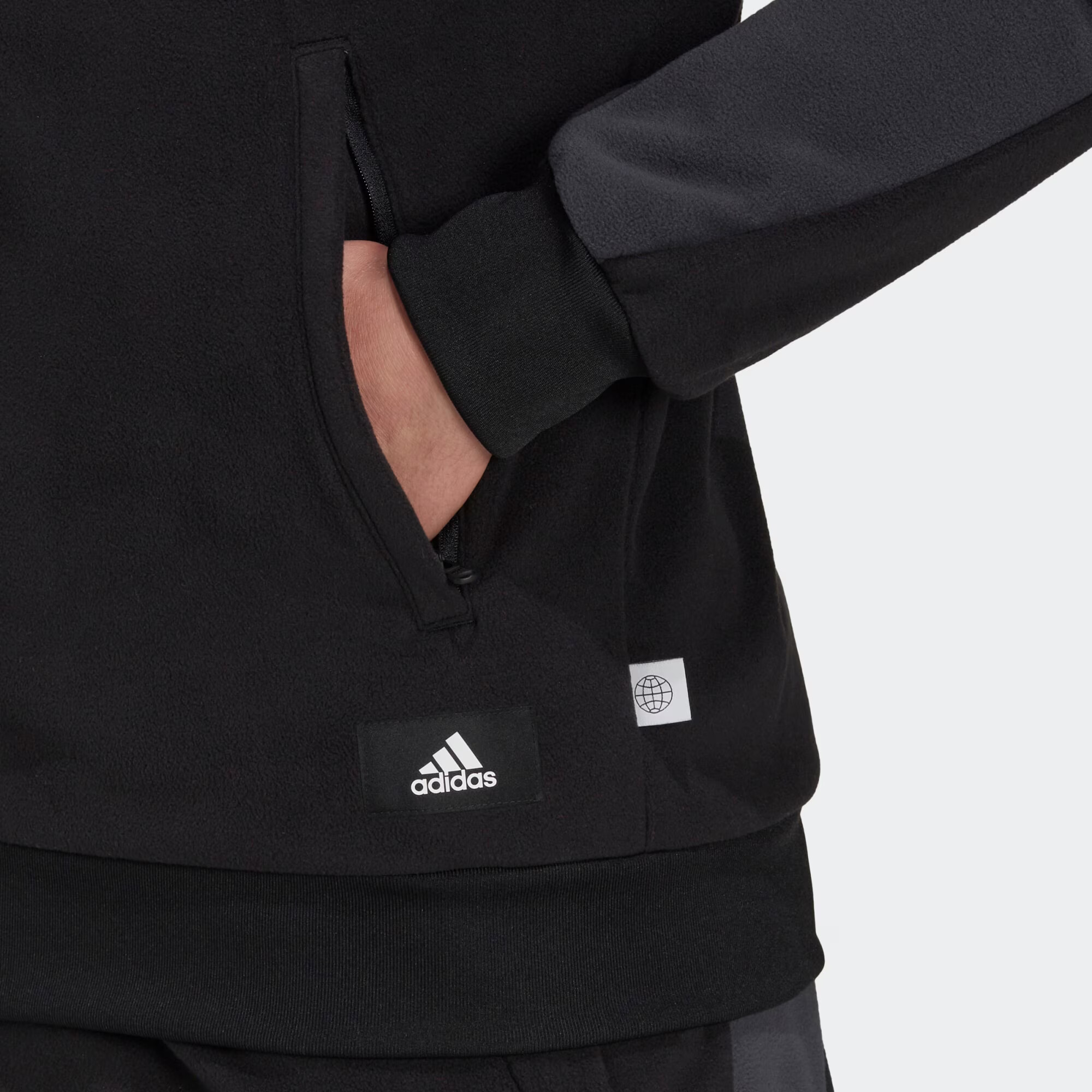 ADIDAS SPORTSWEAR Funkcionalna jopa iz flisa nočno modra / grafit / črna - Pepit.si