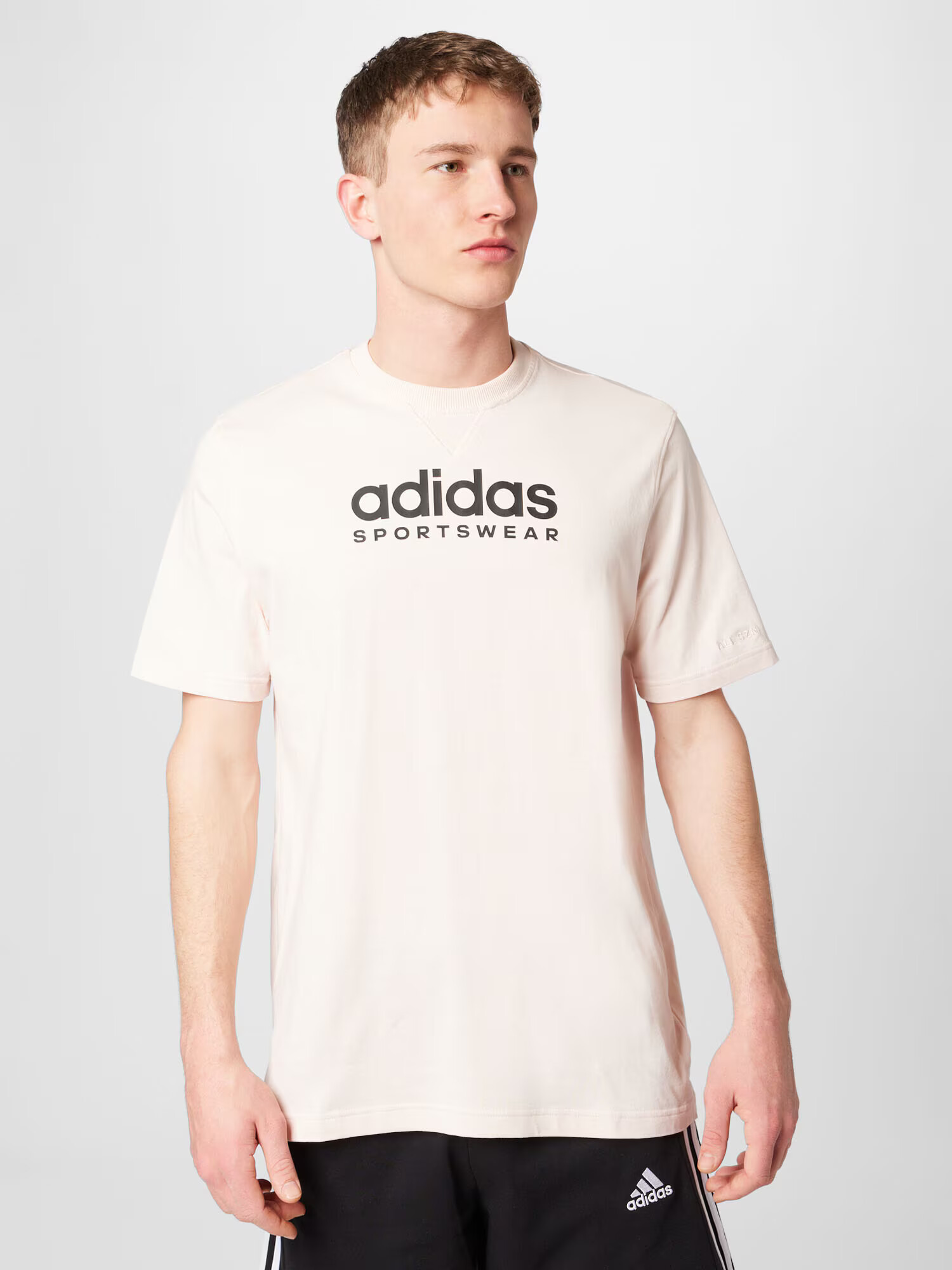 ADIDAS SPORTSWEAR Funkcionalna majica bež / črna - Pepit.si