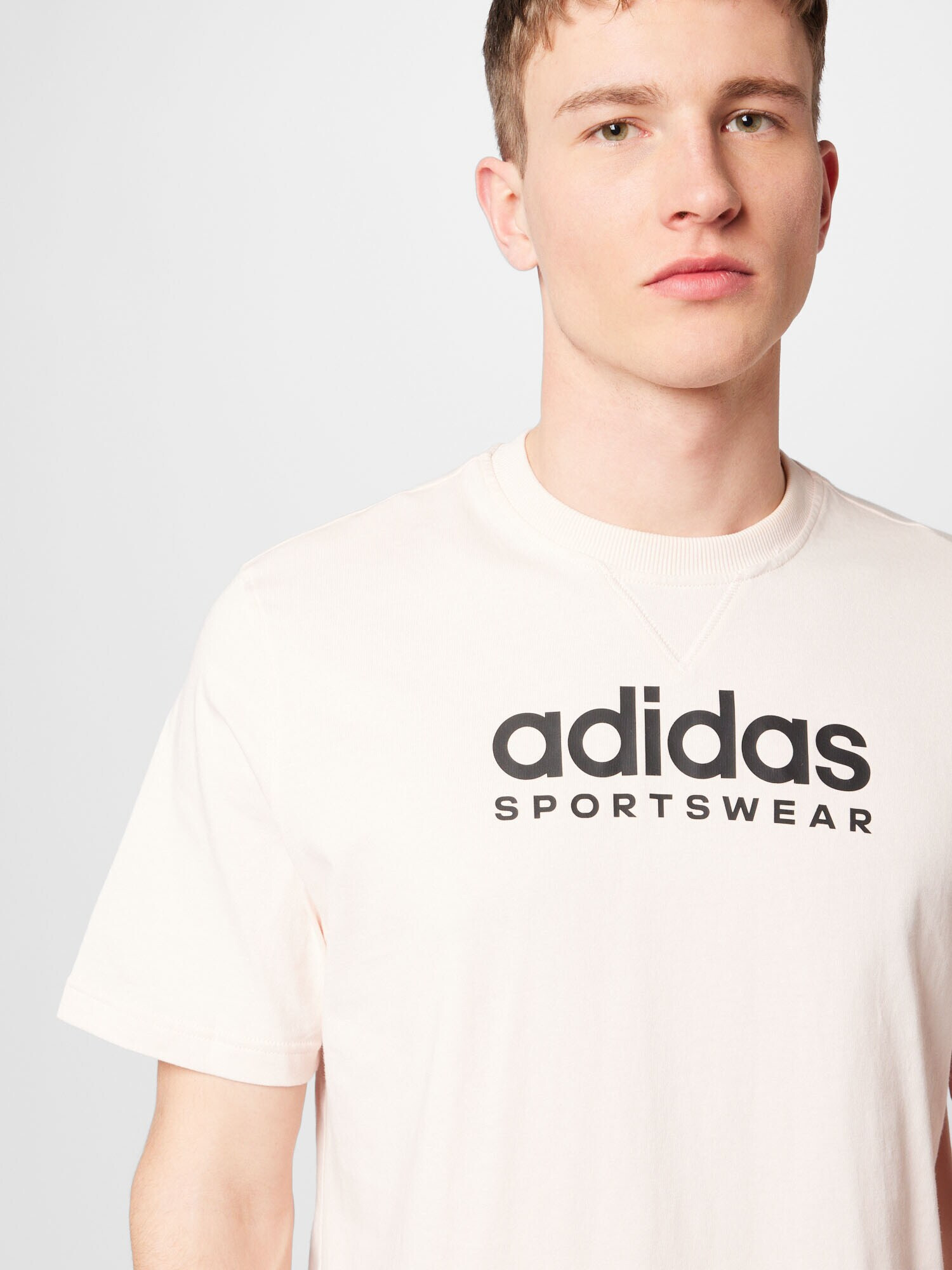 ADIDAS SPORTSWEAR Funkcionalna majica bež / črna - Pepit.si