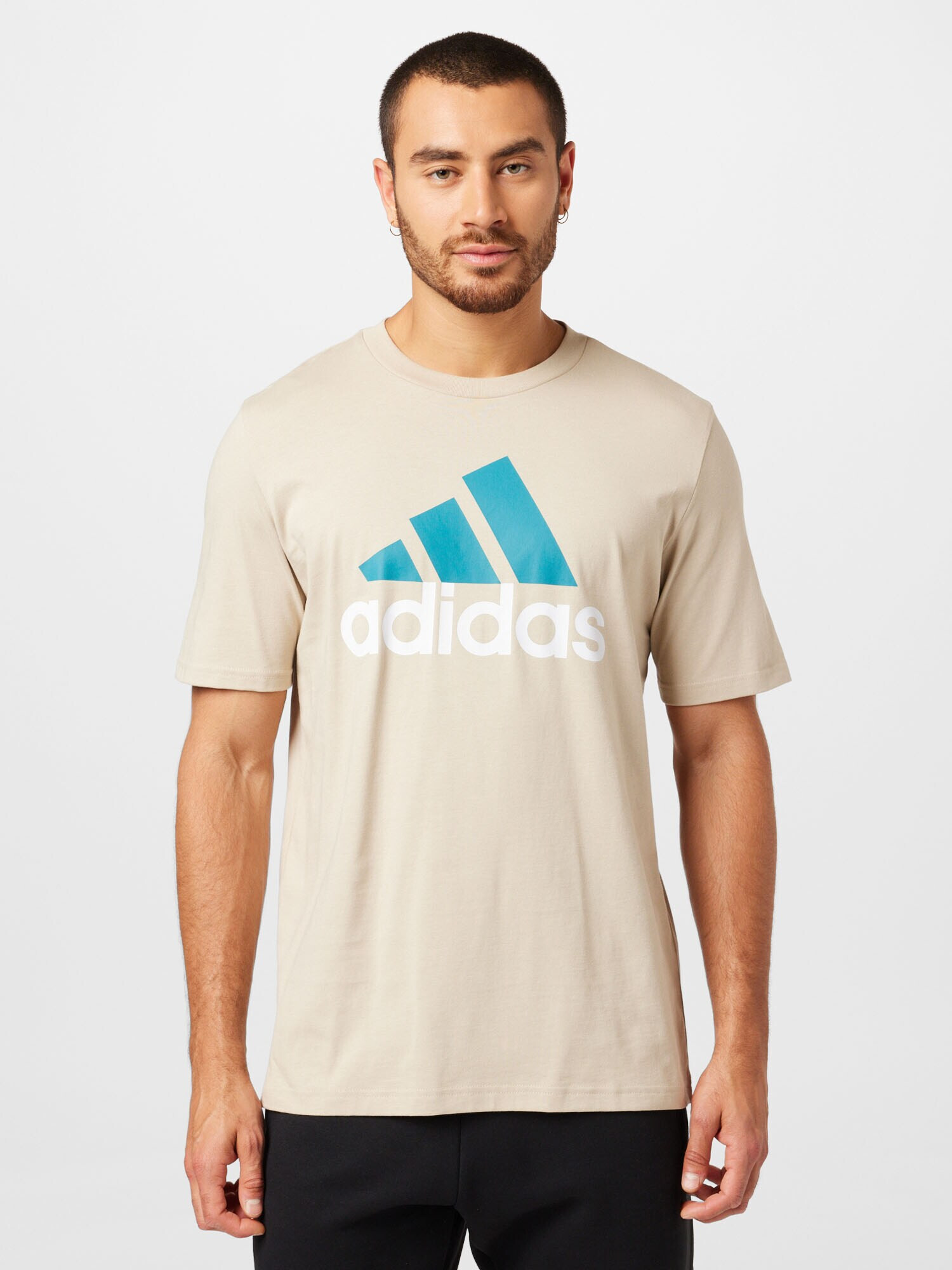 ADIDAS SPORTSWEAR Funkcionalna majica bež / kraljevo modra / off-bela - Pepit.si