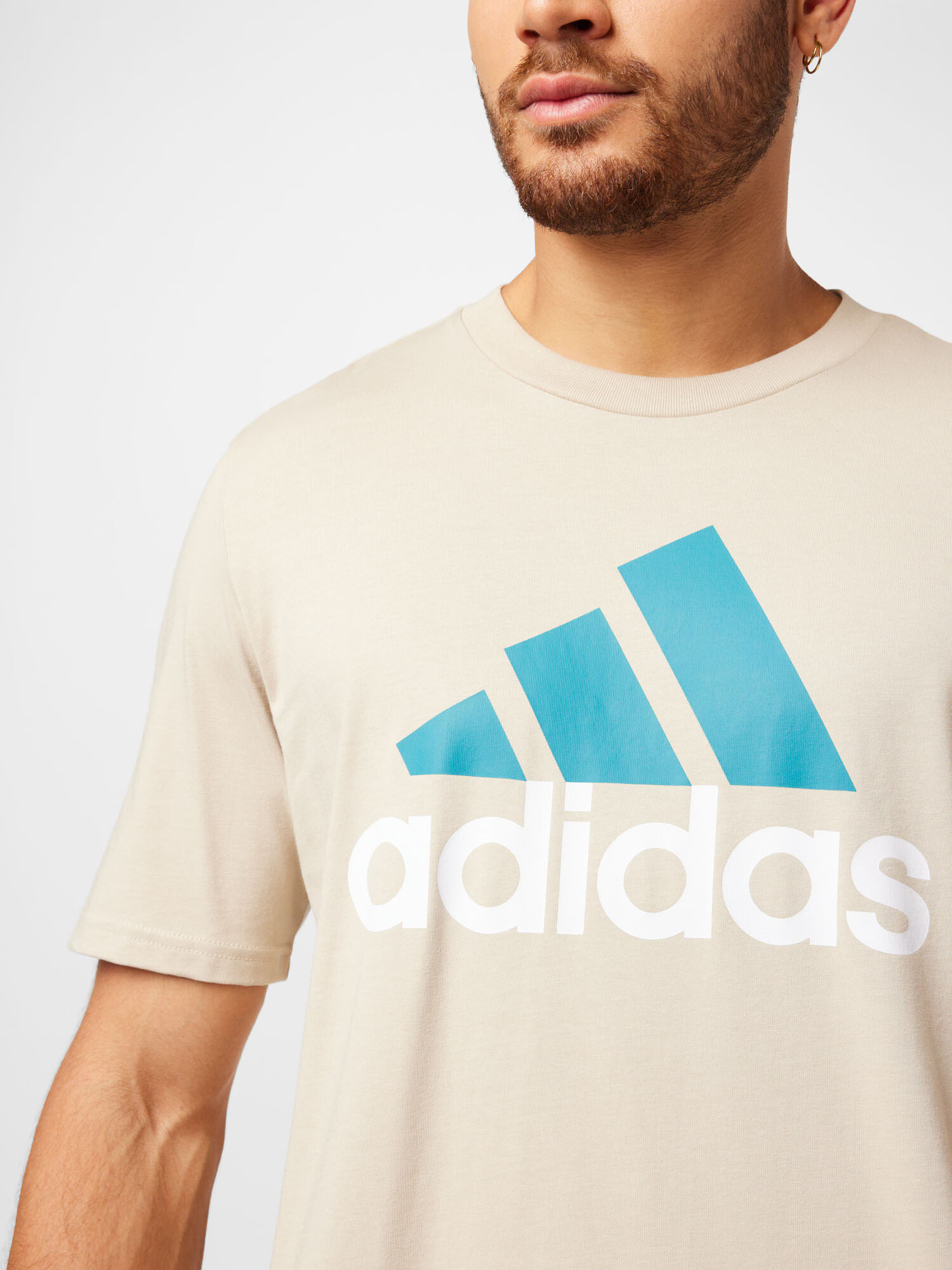 ADIDAS SPORTSWEAR Funkcionalna majica bež / kraljevo modra / off-bela - Pepit.si